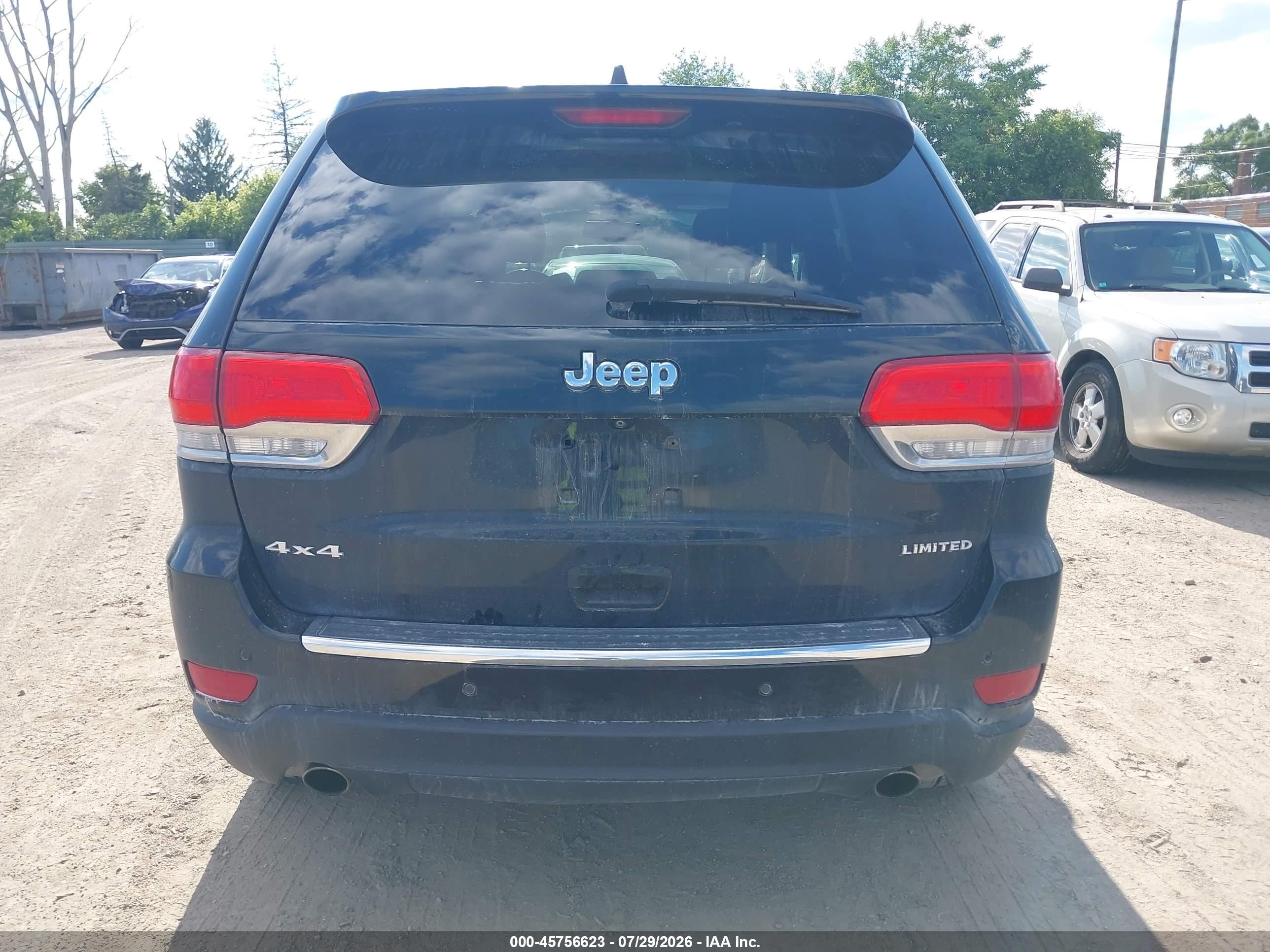 2014 Jeep Grand Cherokee Limited Black vin: 1C4RJFBG7EC579706