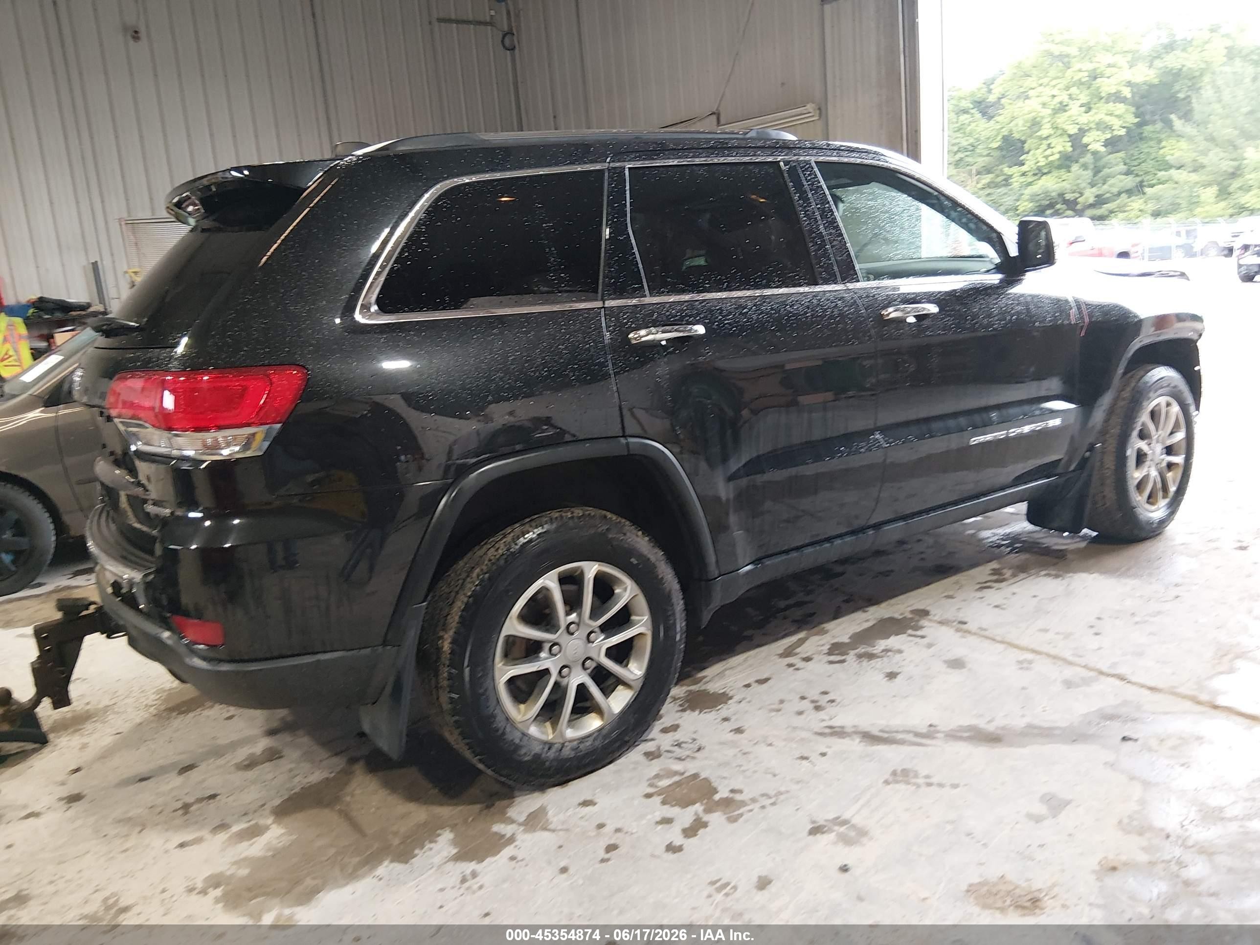 2015 Jeep Grand Cherokee Limited Black vin: 1C4RJFBG7FC100153