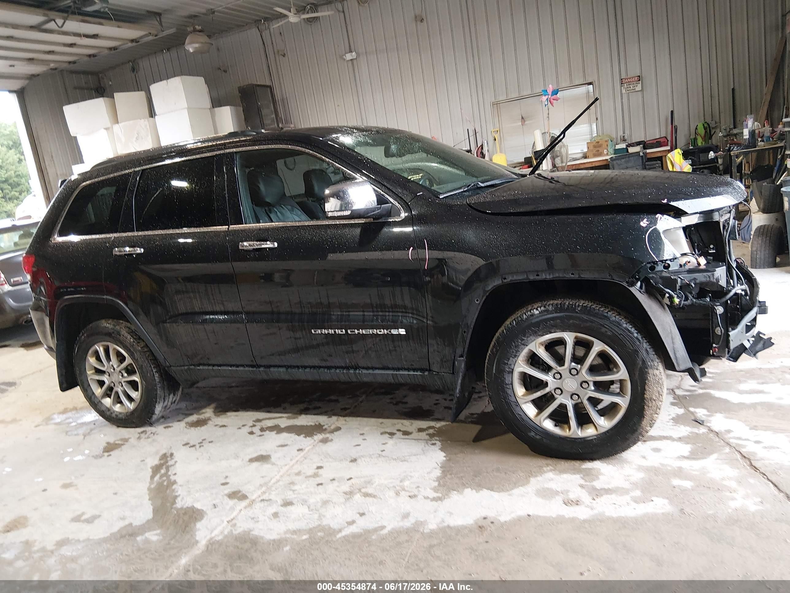 2015 Jeep Grand Cherokee Limited Black vin: 1C4RJFBG7FC100153