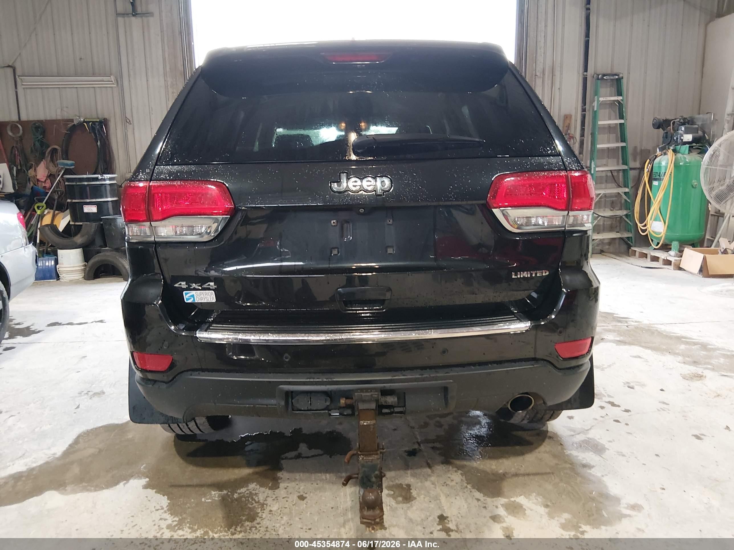 2015 Jeep Grand Cherokee Limited Black vin: 1C4RJFBG7FC100153