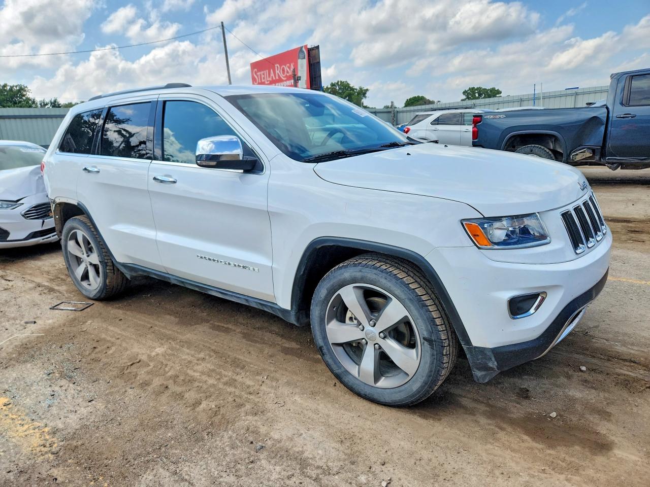 2015 Jeep Grand Cherokee Limited White vin: 1C4RJFBG7FC152334