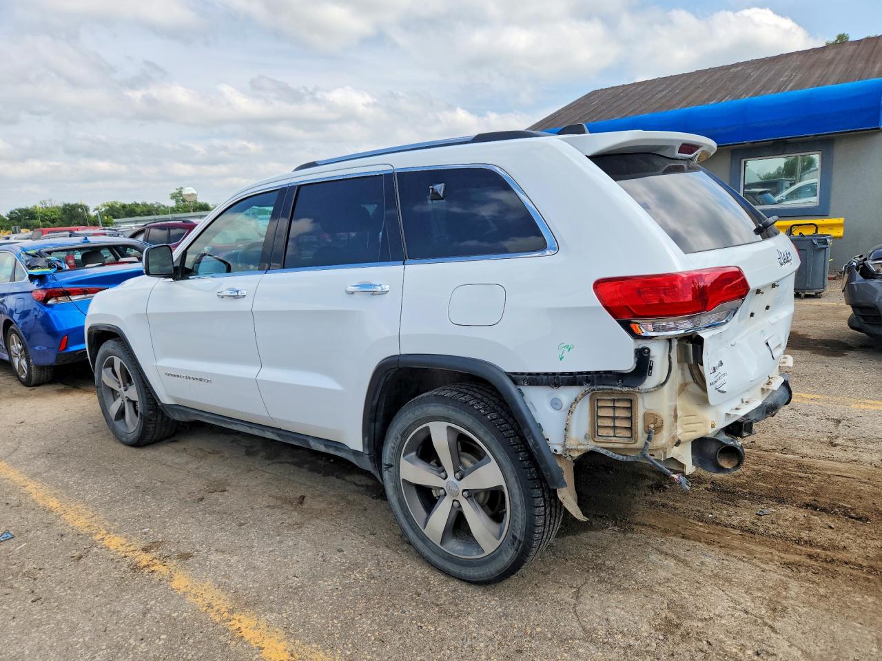2015 Jeep Grand Cherokee Limited White vin: 1C4RJFBG7FC152334