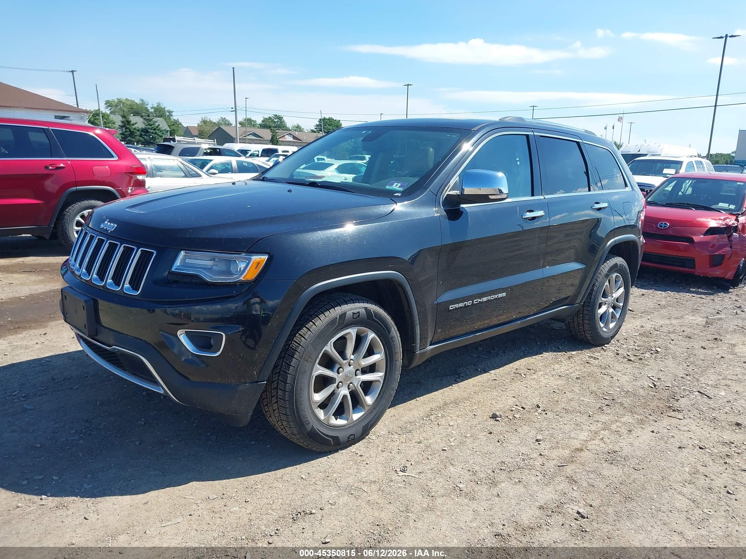 2015 Jeep Grand Cherokee Limited Black vin: 1C4RJFBG7FC168663