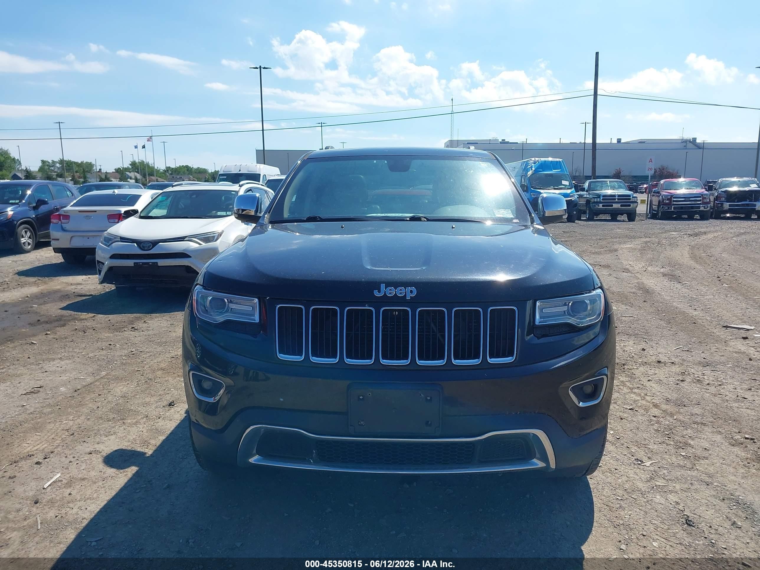 2015 Jeep Grand Cherokee Limited Black vin: 1C4RJFBG7FC168663