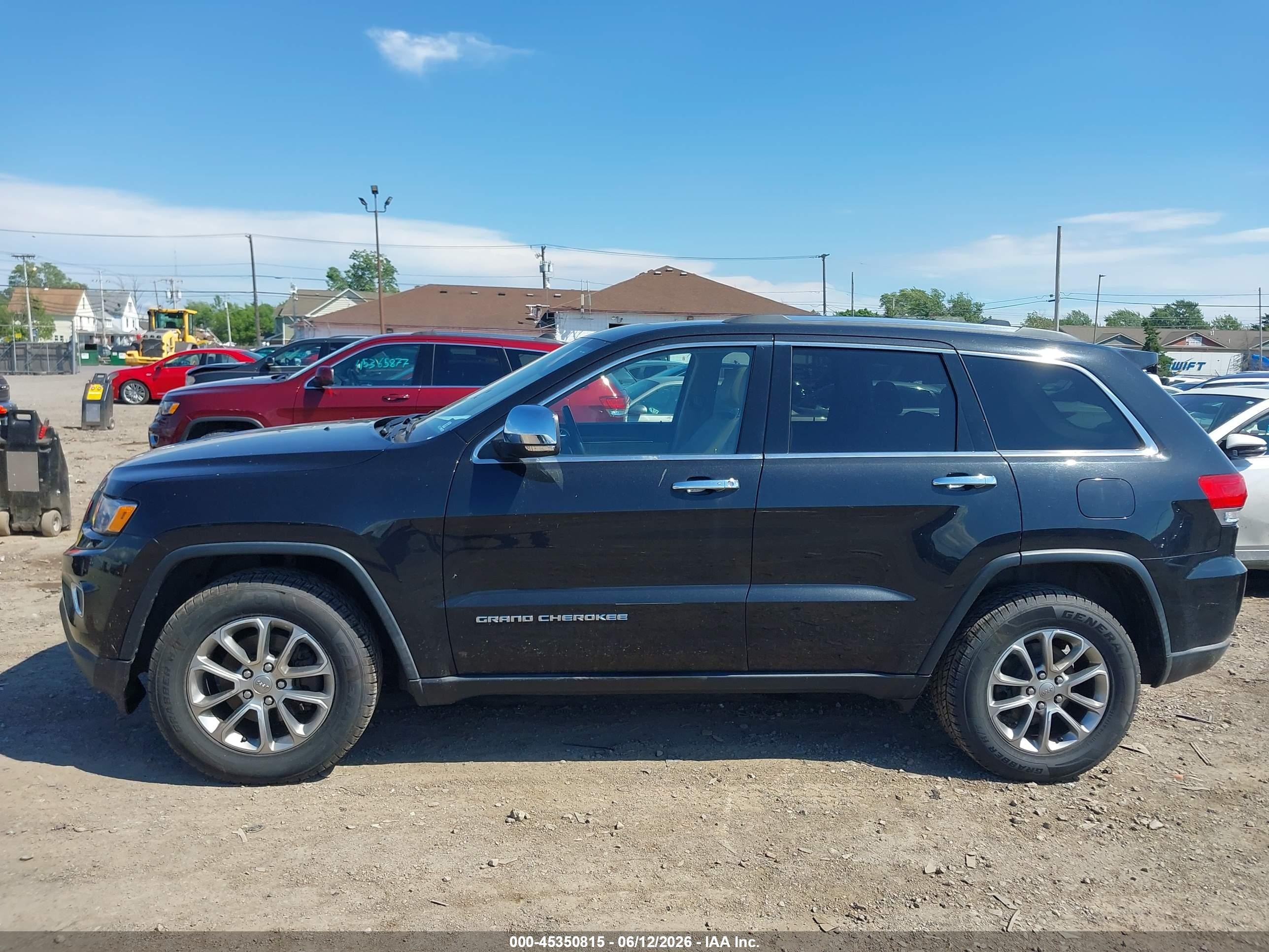 2015 Jeep Grand Cherokee Limited Black vin: 1C4RJFBG7FC168663