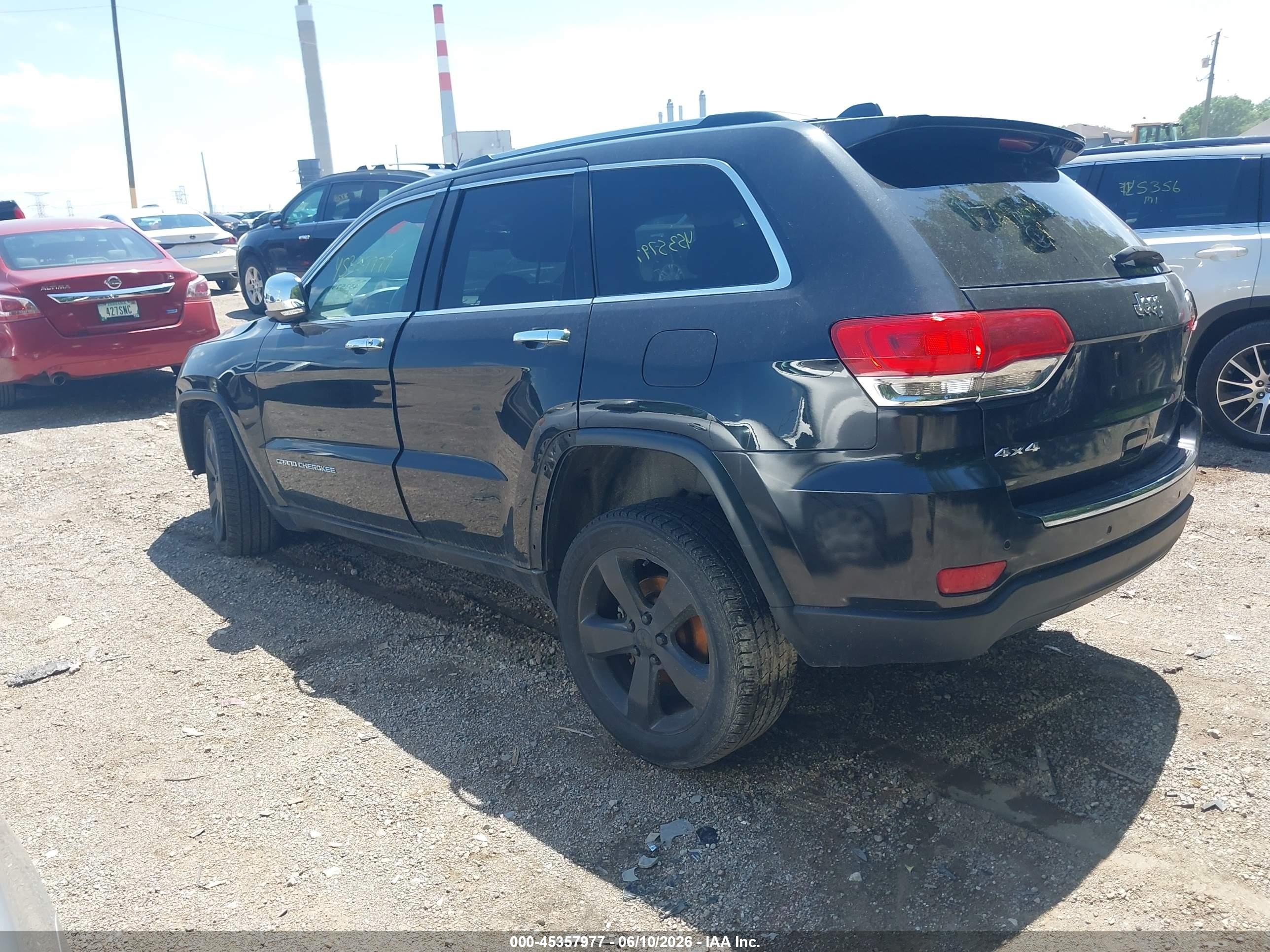 2015 Jeep Grand Cherokee Limited Black vin: 1C4RJFBG7FC179033