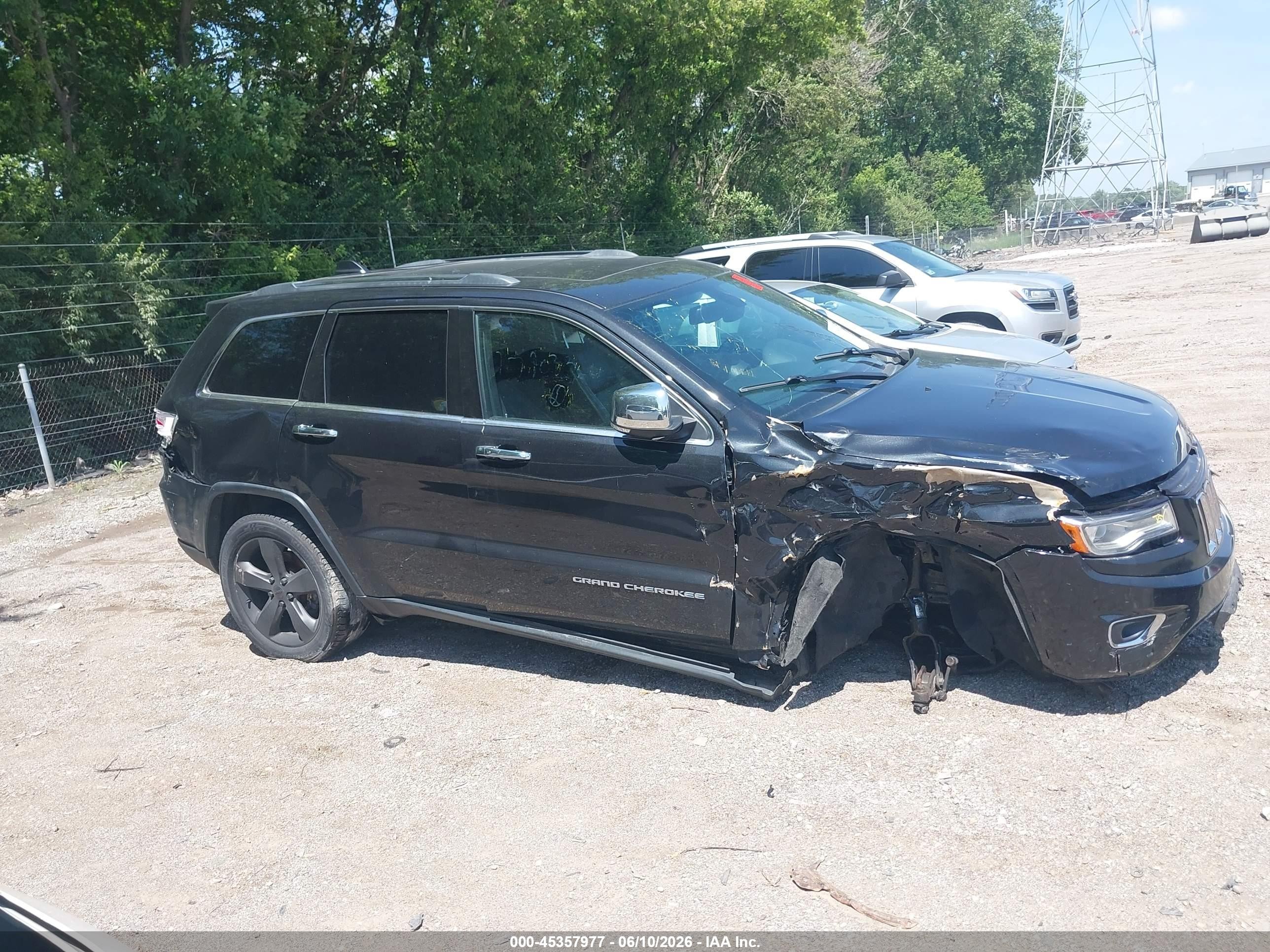 2015 Jeep Grand Cherokee Limited Black vin: 1C4RJFBG7FC179033