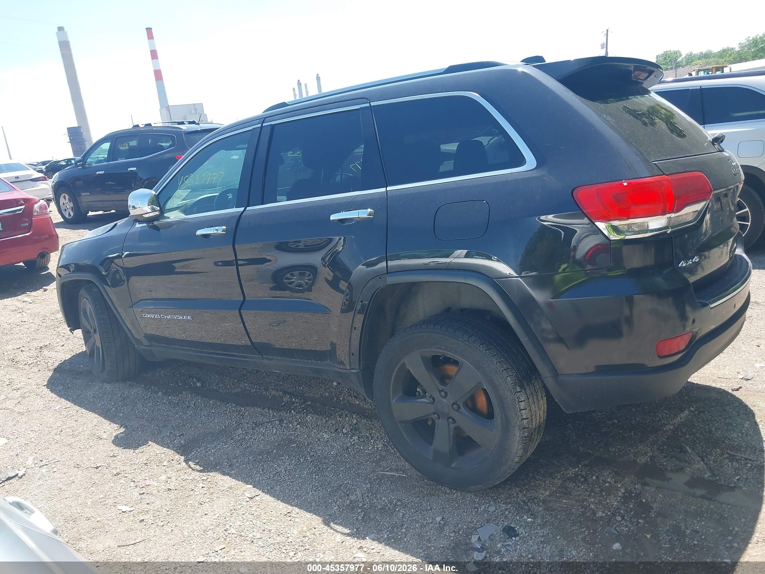 2015 Jeep Grand Cherokee Limited Black vin: 1C4RJFBG7FC179033