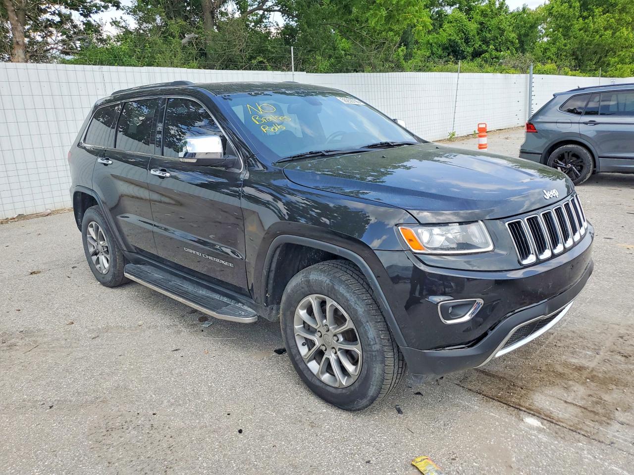 2015 Jeep Grand Cherokee Limited Black vin: 1C4RJFBG7FC183700