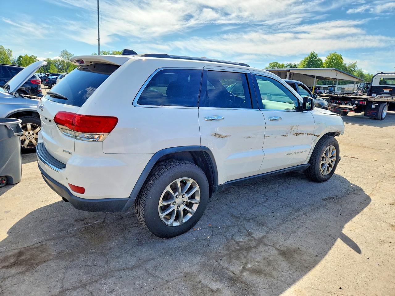 2015 Jeep Grand Cherokee Limited White vin: 1C4RJFBG7FC215321