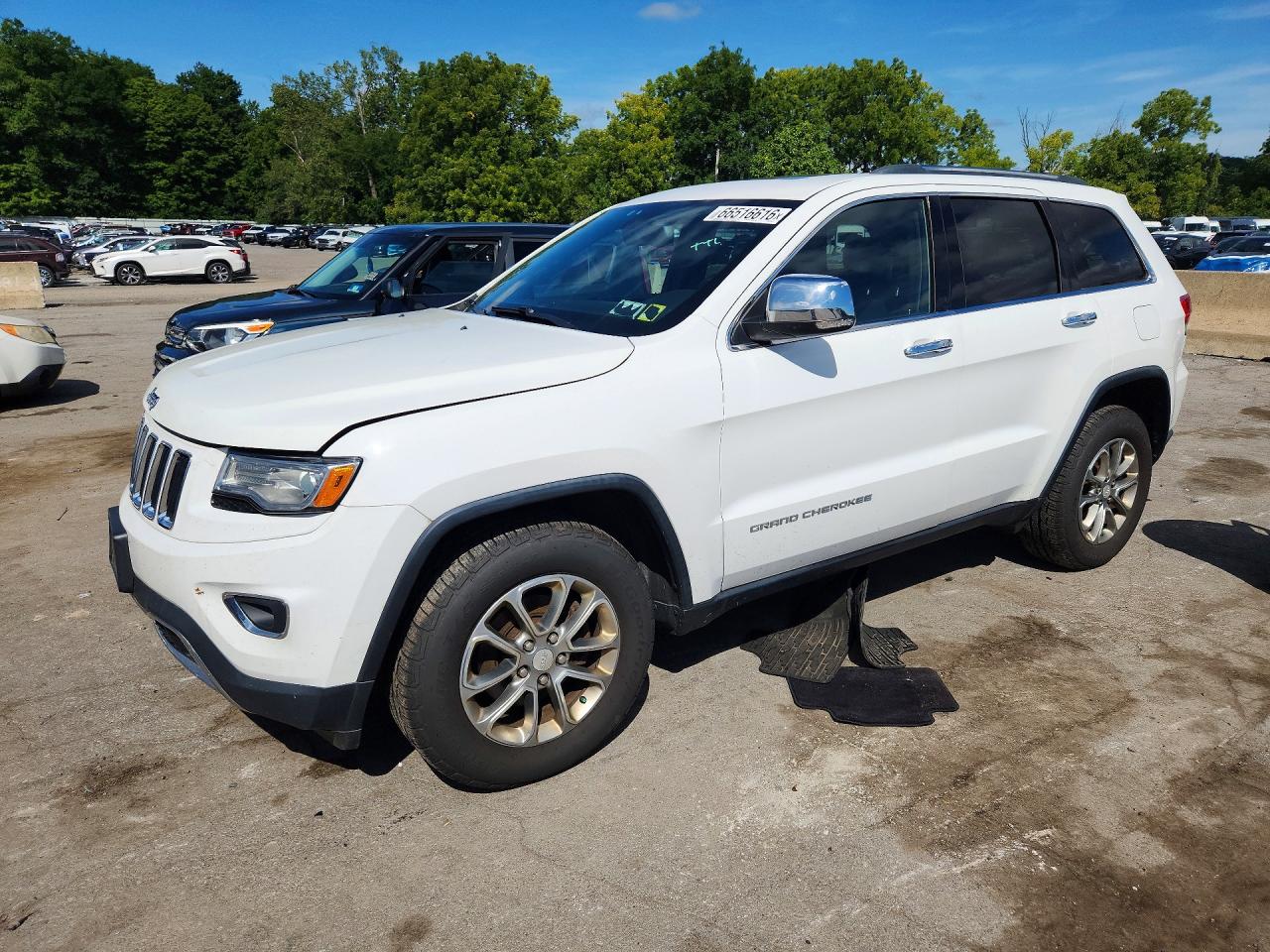 2015 Jeep Grand Cherokee Limited White vin: 1C4RJFBG7FC215321