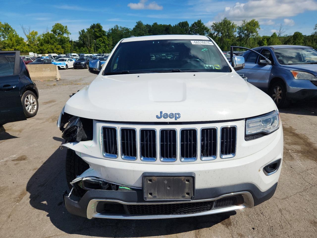 2015 Jeep Grand Cherokee Limited White vin: 1C4RJFBG7FC215321