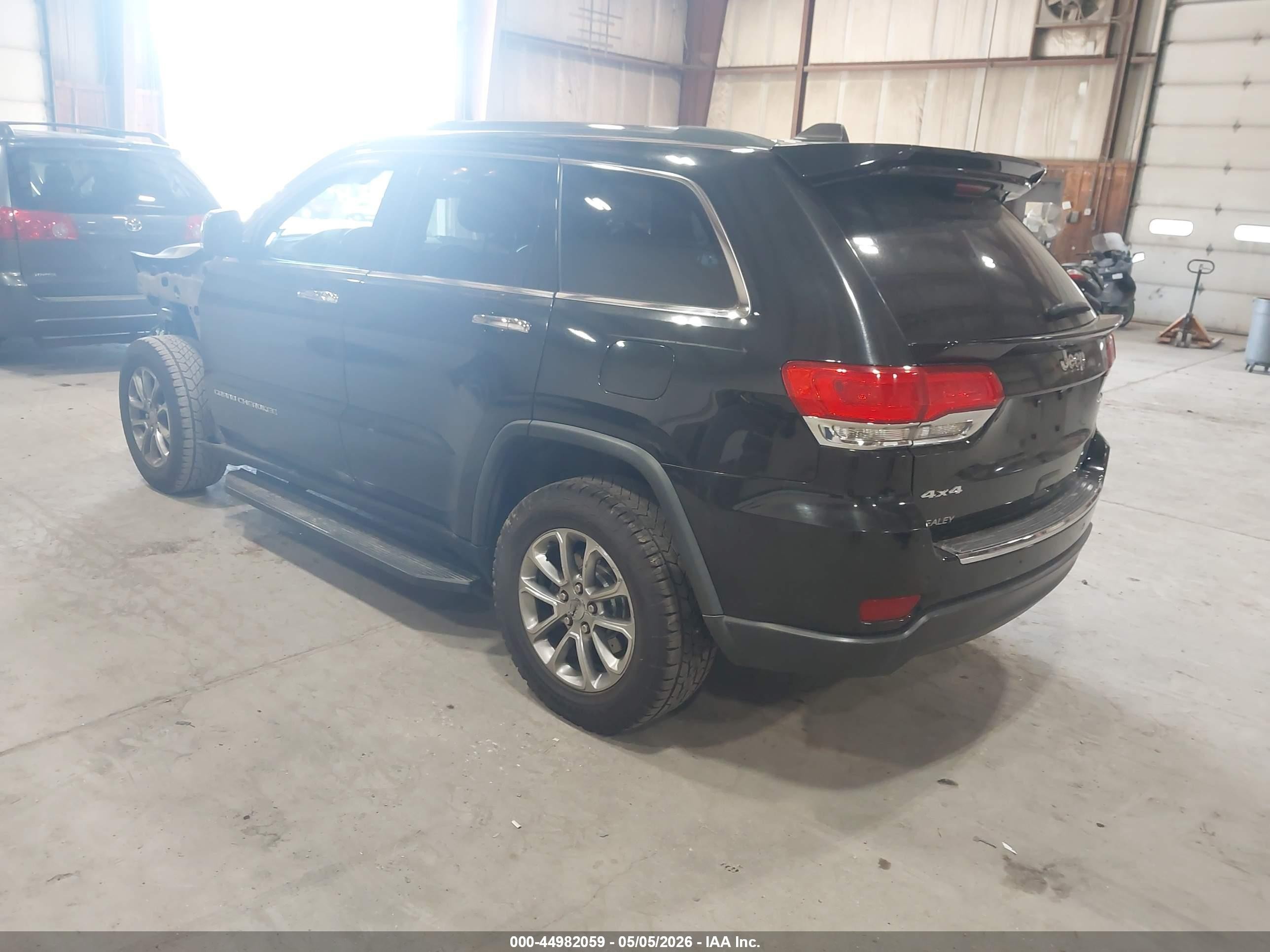 2015 Jeep Grand Cherokee Limited Black vin: 1C4RJFBG7FC605965