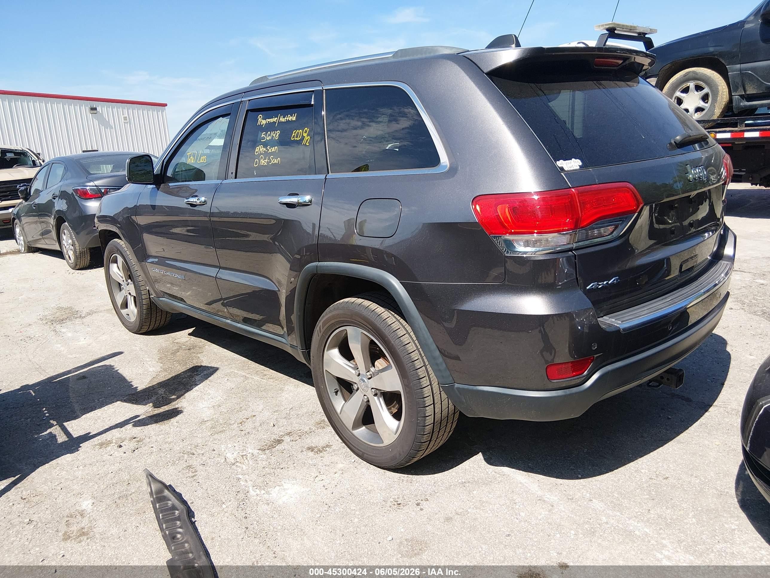 2015 Jeep Grand Cherokee Limited Light Blue vin: 1C4RJFBG7FC606355