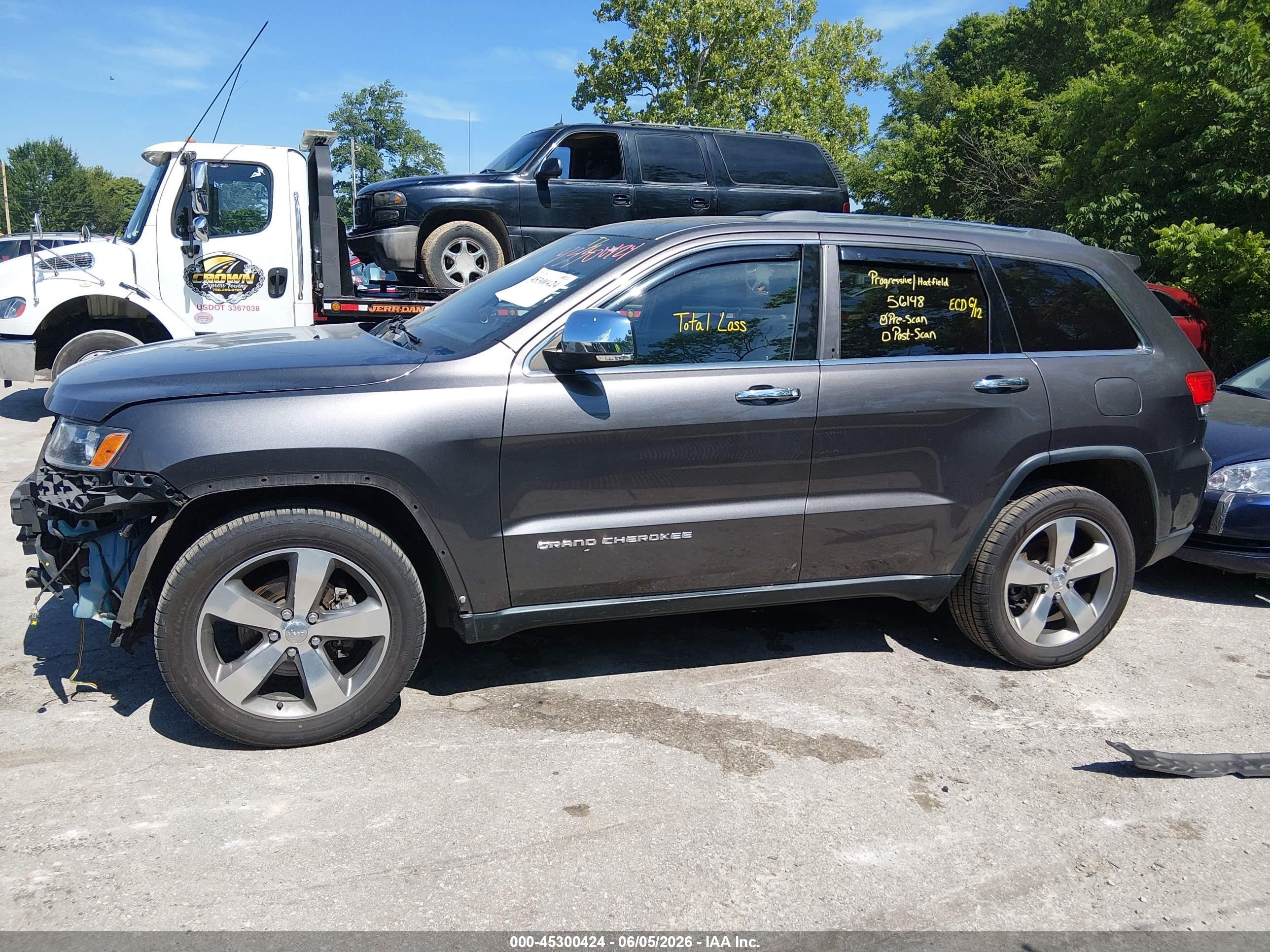 2015 Jeep Grand Cherokee Limited Light Blue vin: 1C4RJFBG7FC606355