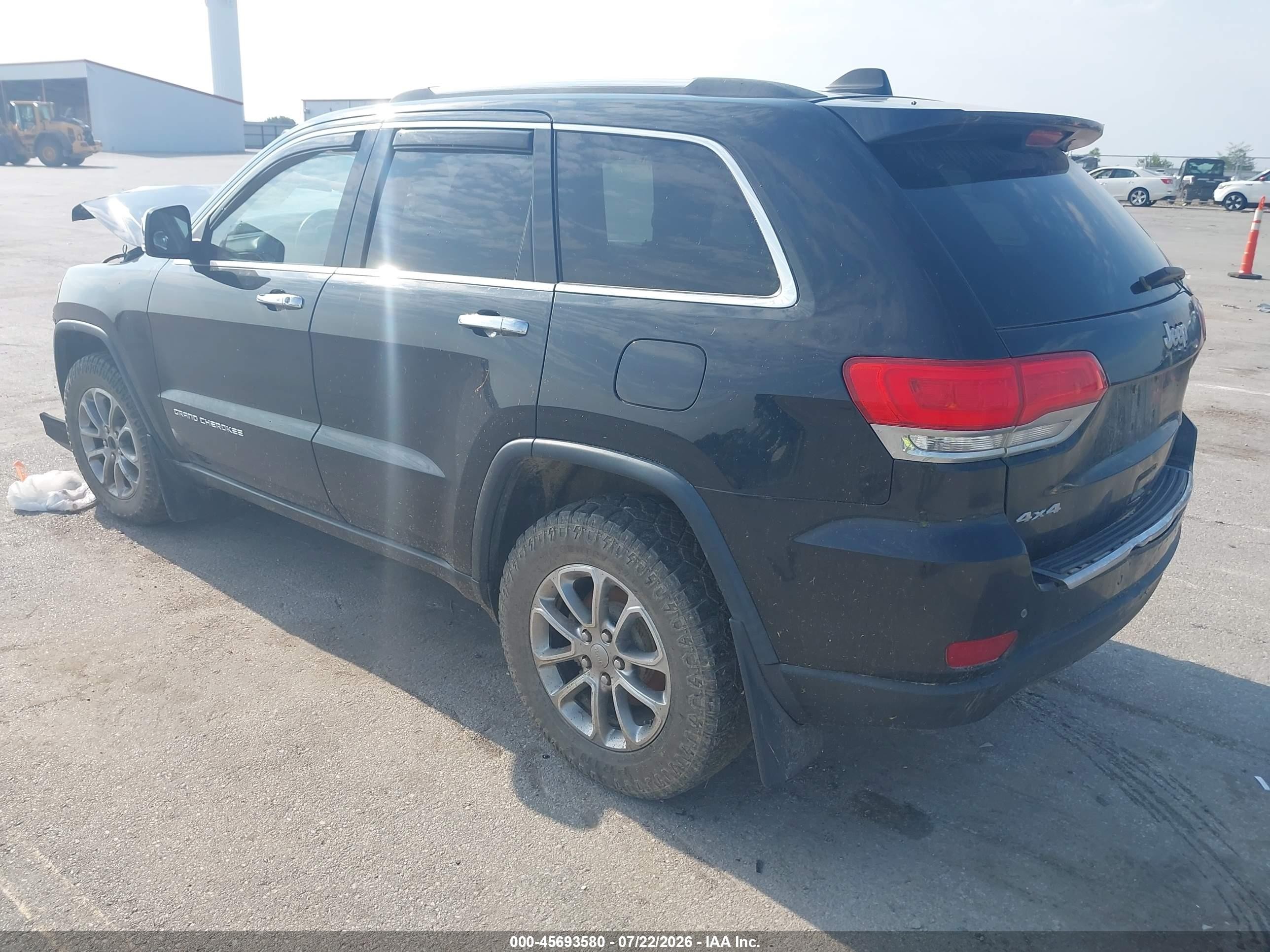 2015 Jeep Grand Cherokee Limited Черный vin: 1C4RJFBG7FC609515
