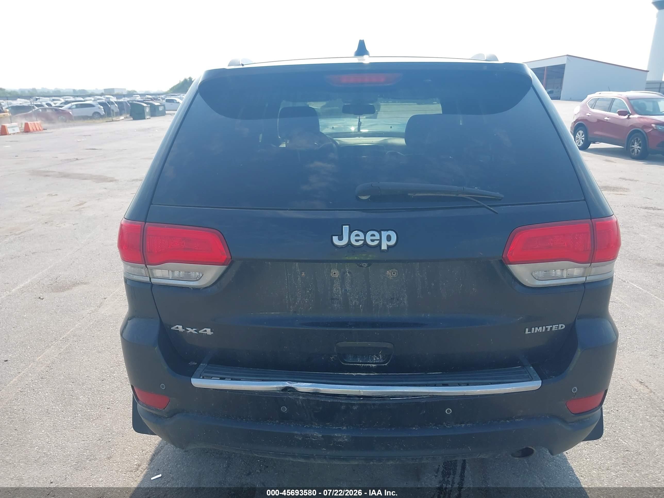 2015 Jeep Grand Cherokee Limited Черный vin: 1C4RJFBG7FC609515