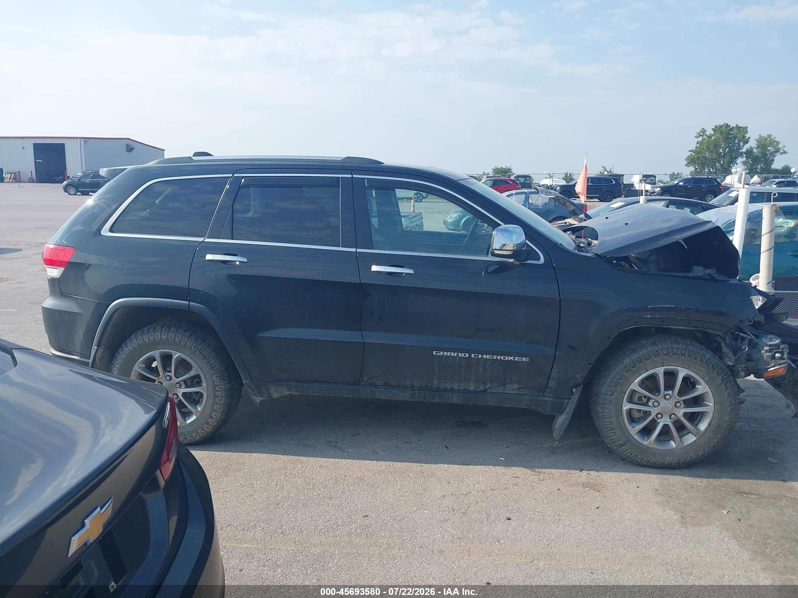 2015 Jeep Grand Cherokee Limited Черный vin: 1C4RJFBG7FC609515