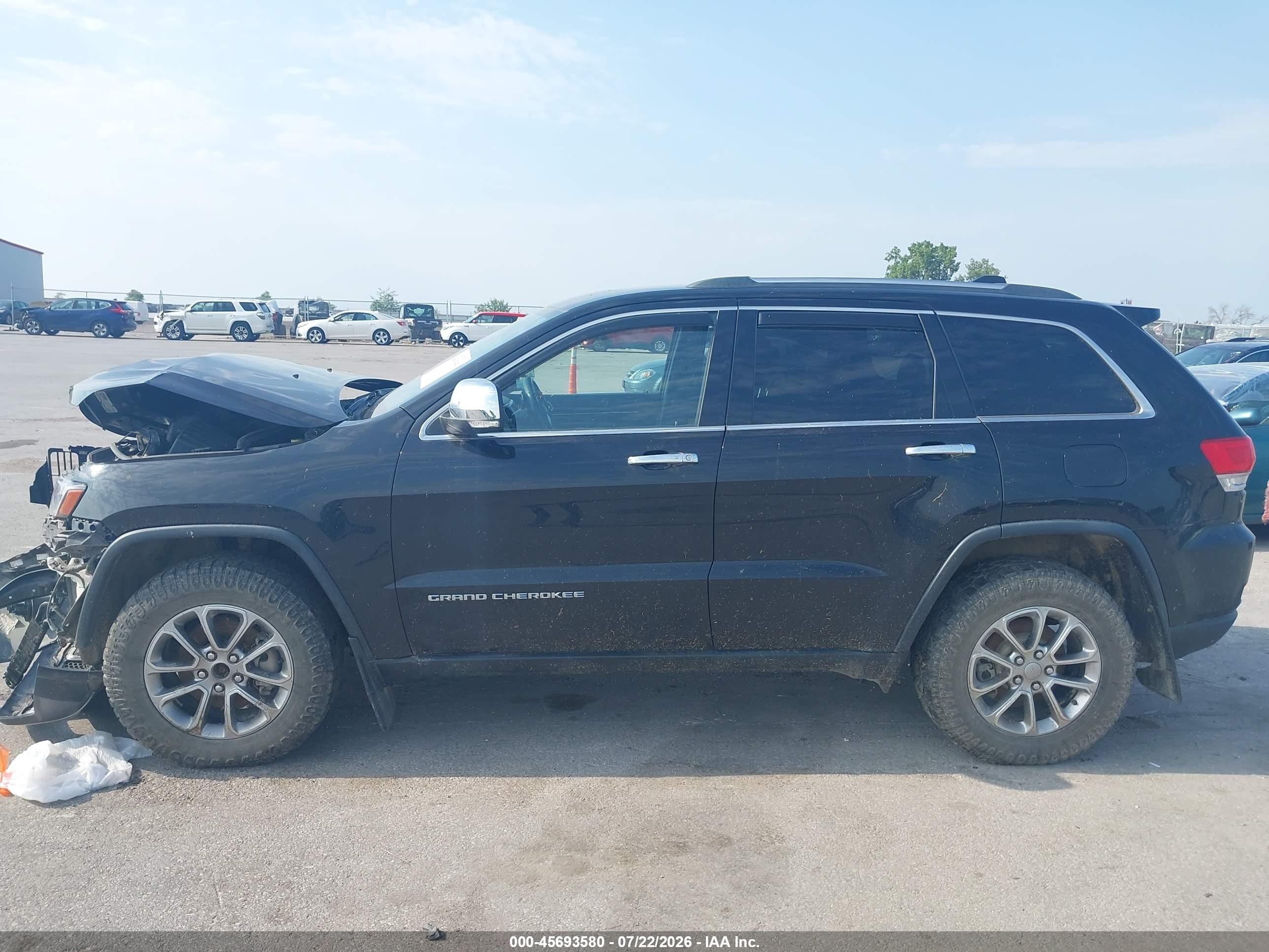2015 Jeep Grand Cherokee Limited Черный vin: 1C4RJFBG7FC609515