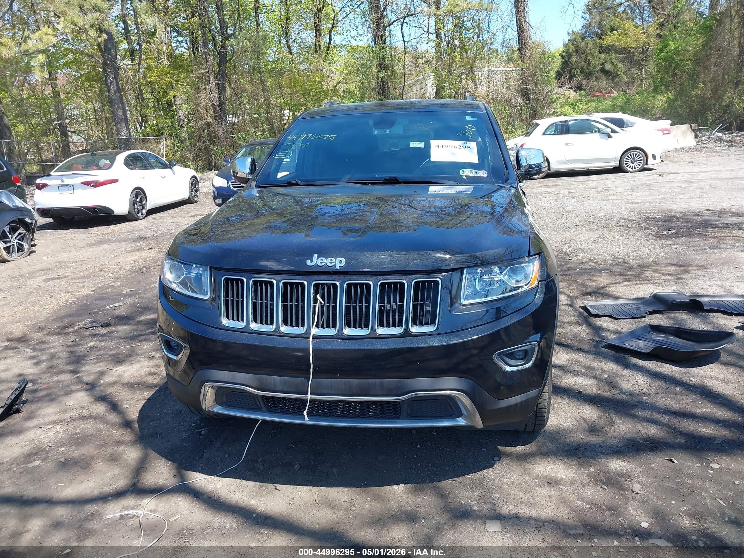 2015 Jeep Grand Cherokee Limited Black vin: 1C4RJFBG7FC667768
