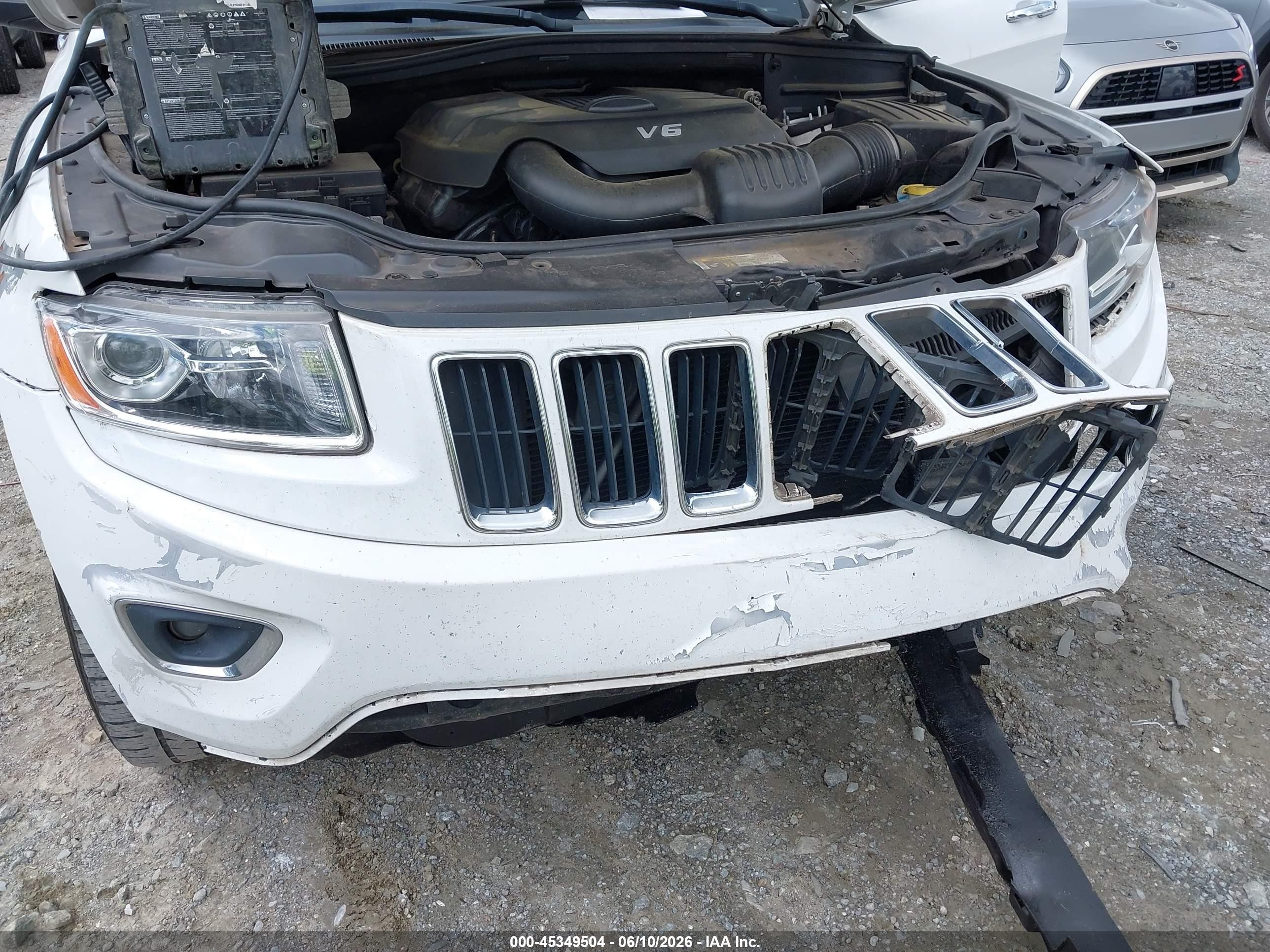 2015 Jeep Grand Cherokee Limited White vin: 1C4RJFBG7FC698163