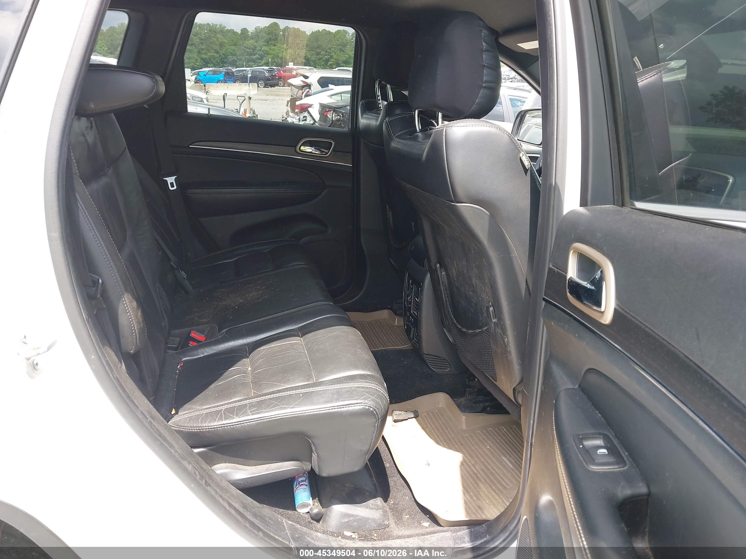 2015 Jeep Grand Cherokee Limited White vin: 1C4RJFBG7FC698163