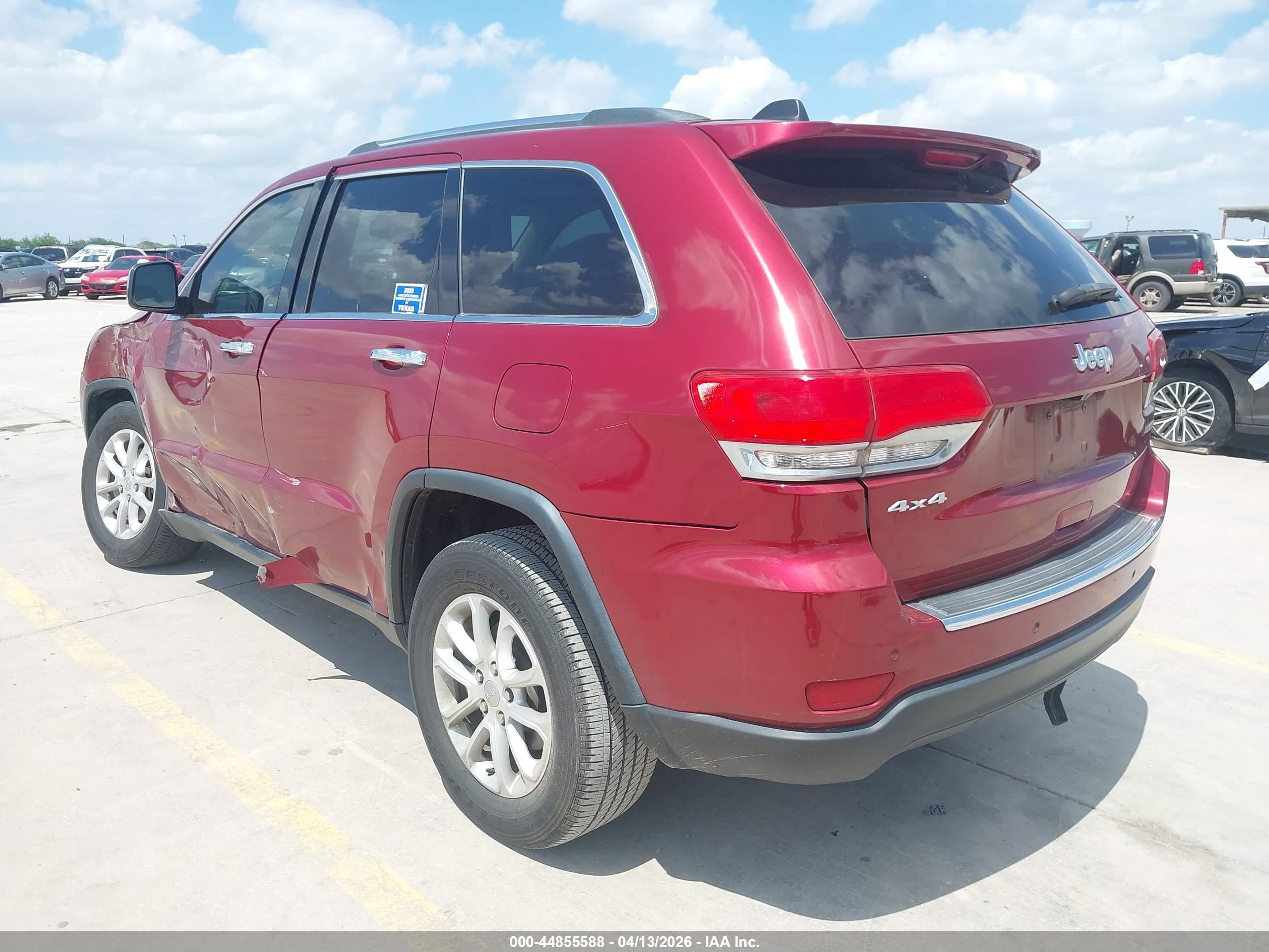 2015 Jeep Grand Cherokee Limited Maroon vin: 1C4RJFBG7FC711929