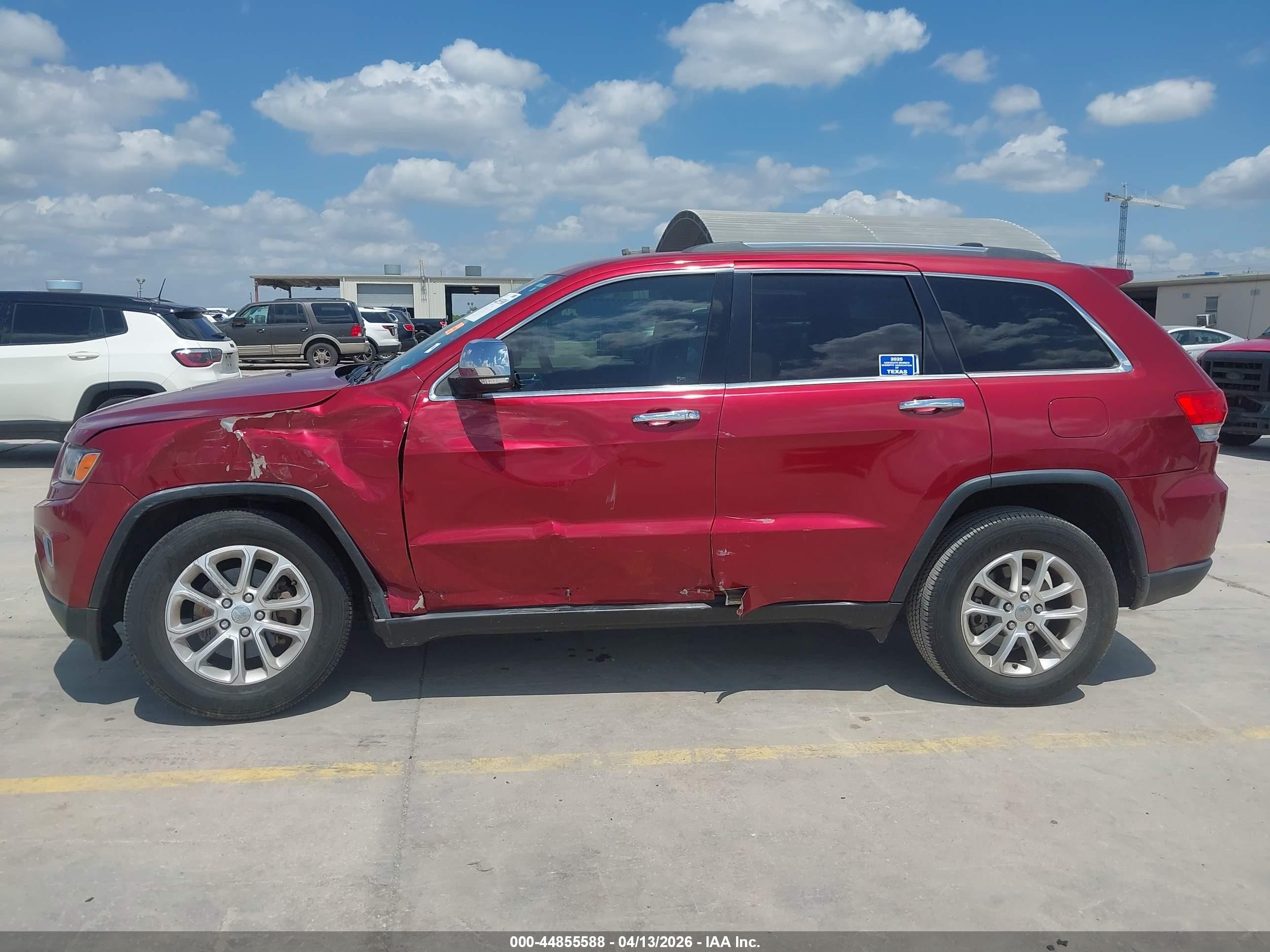 2015 Jeep Grand Cherokee Limited Maroon vin: 1C4RJFBG7FC711929