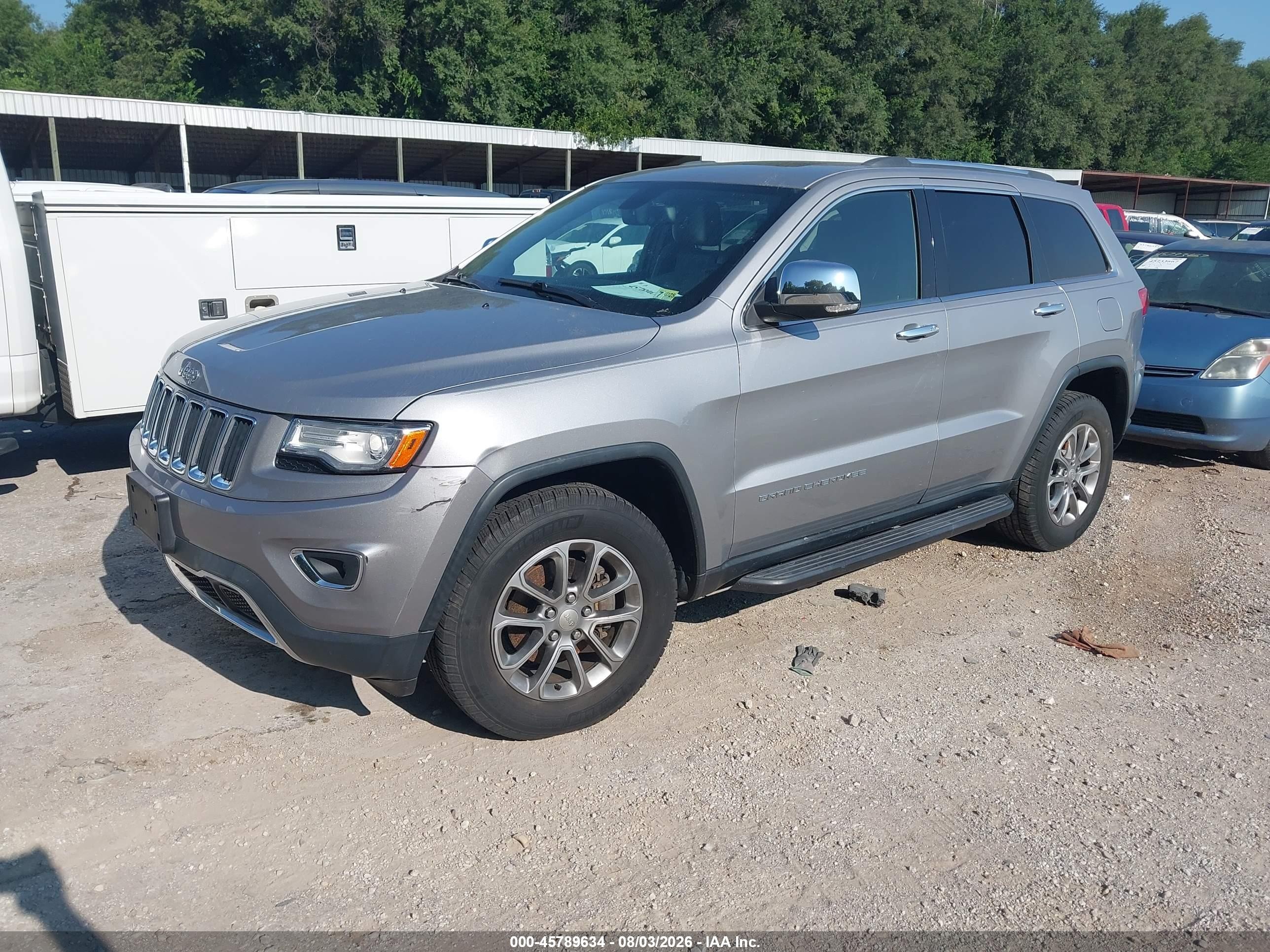 2015 Jeep Grand Cherokee Limited Silver vin: 1C4RJFBG7FC717407
