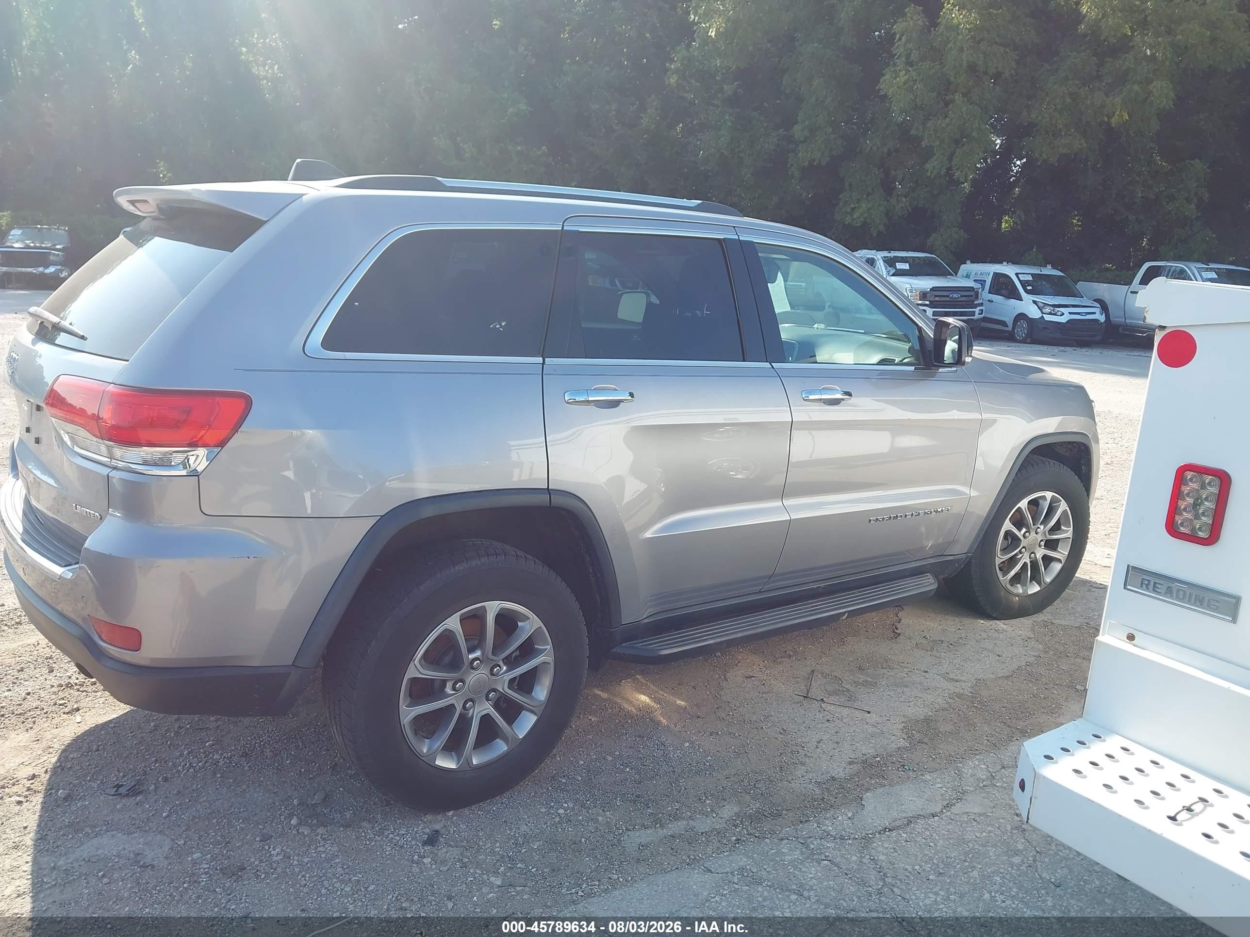 2015 Jeep Grand Cherokee Limited Silver vin: 1C4RJFBG7FC717407