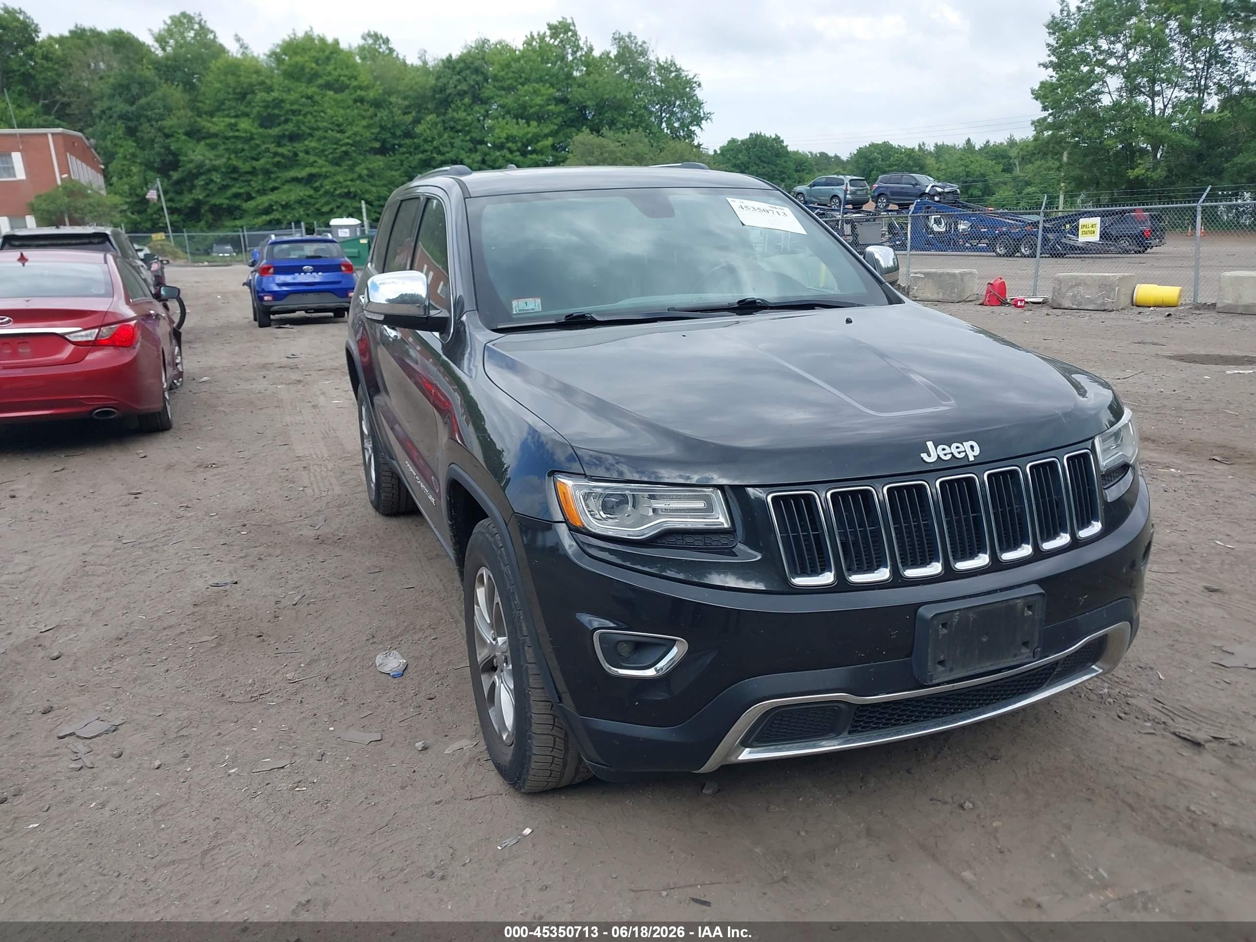 2015 Jeep Grand Cherokee Limited Black vin: 1C4RJFBG7FC726141