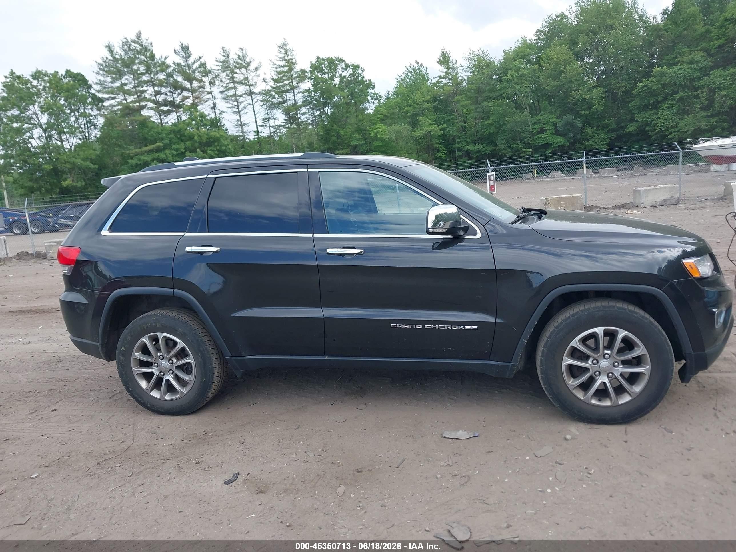 2015 Jeep Grand Cherokee Limited Black vin: 1C4RJFBG7FC726141