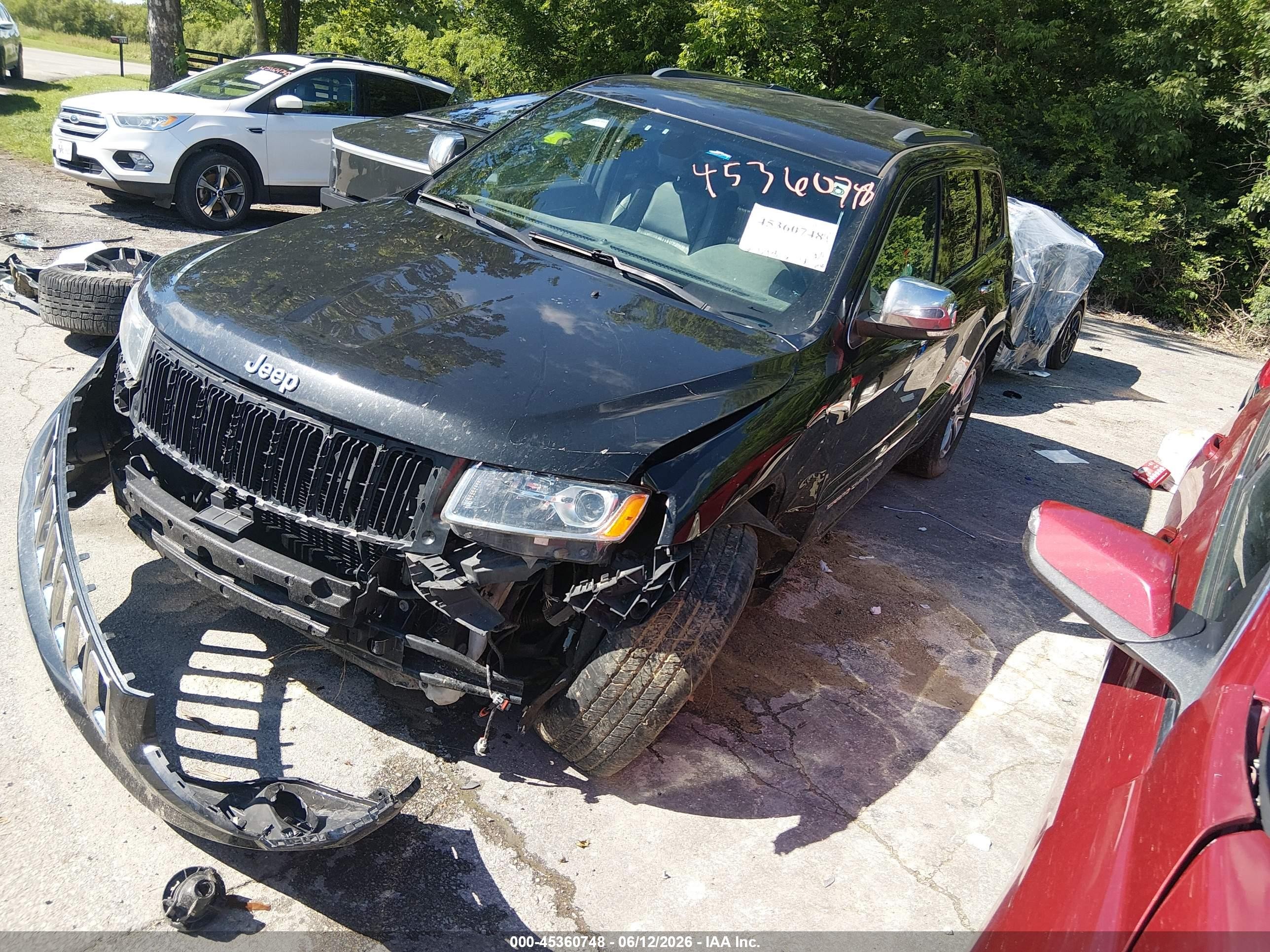 2015 Jeep Grand Cherokee Limited Black vin: 1C4RJFBG7FC747989
