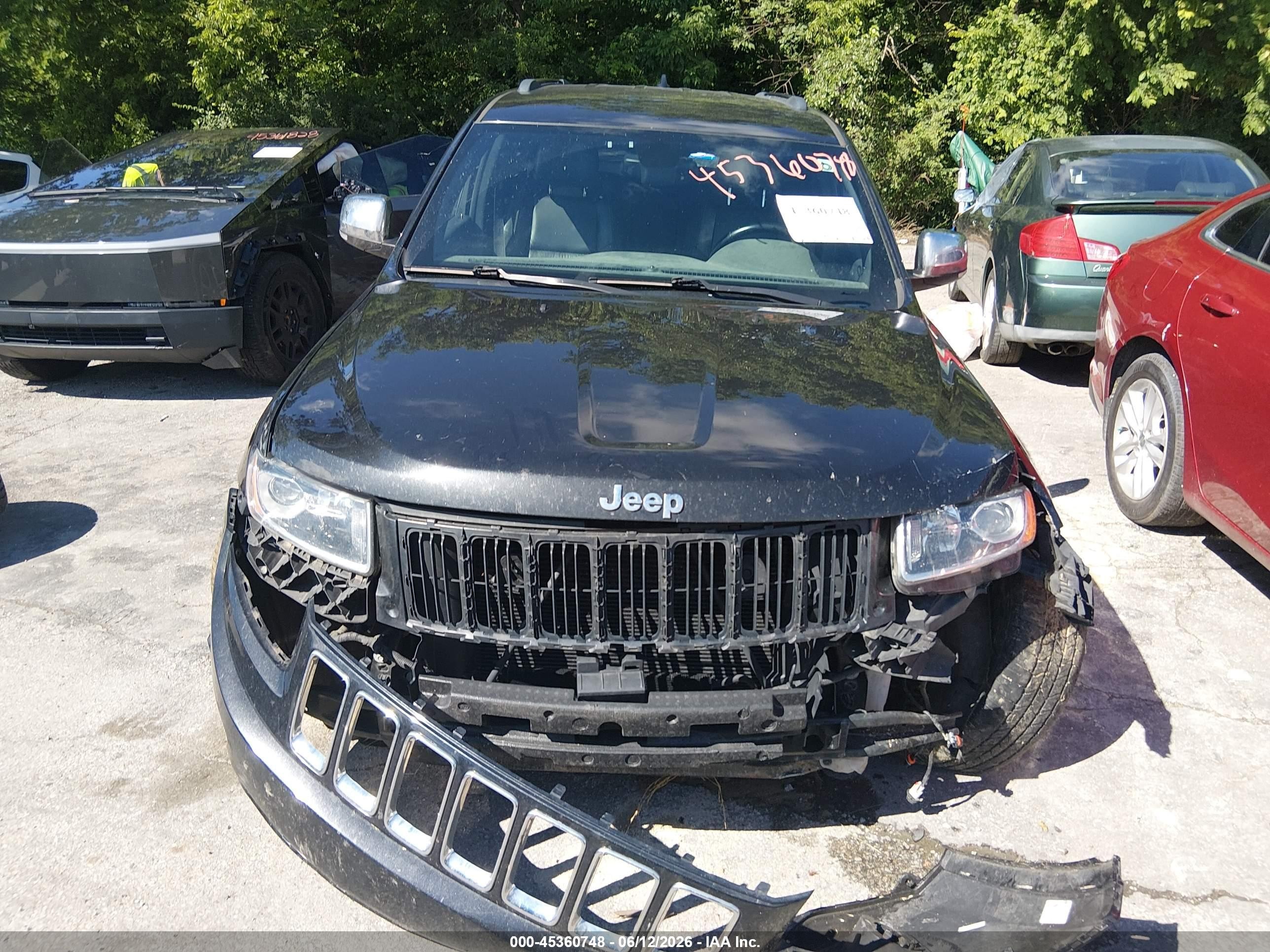2015 Jeep Grand Cherokee Limited Black vin: 1C4RJFBG7FC747989
