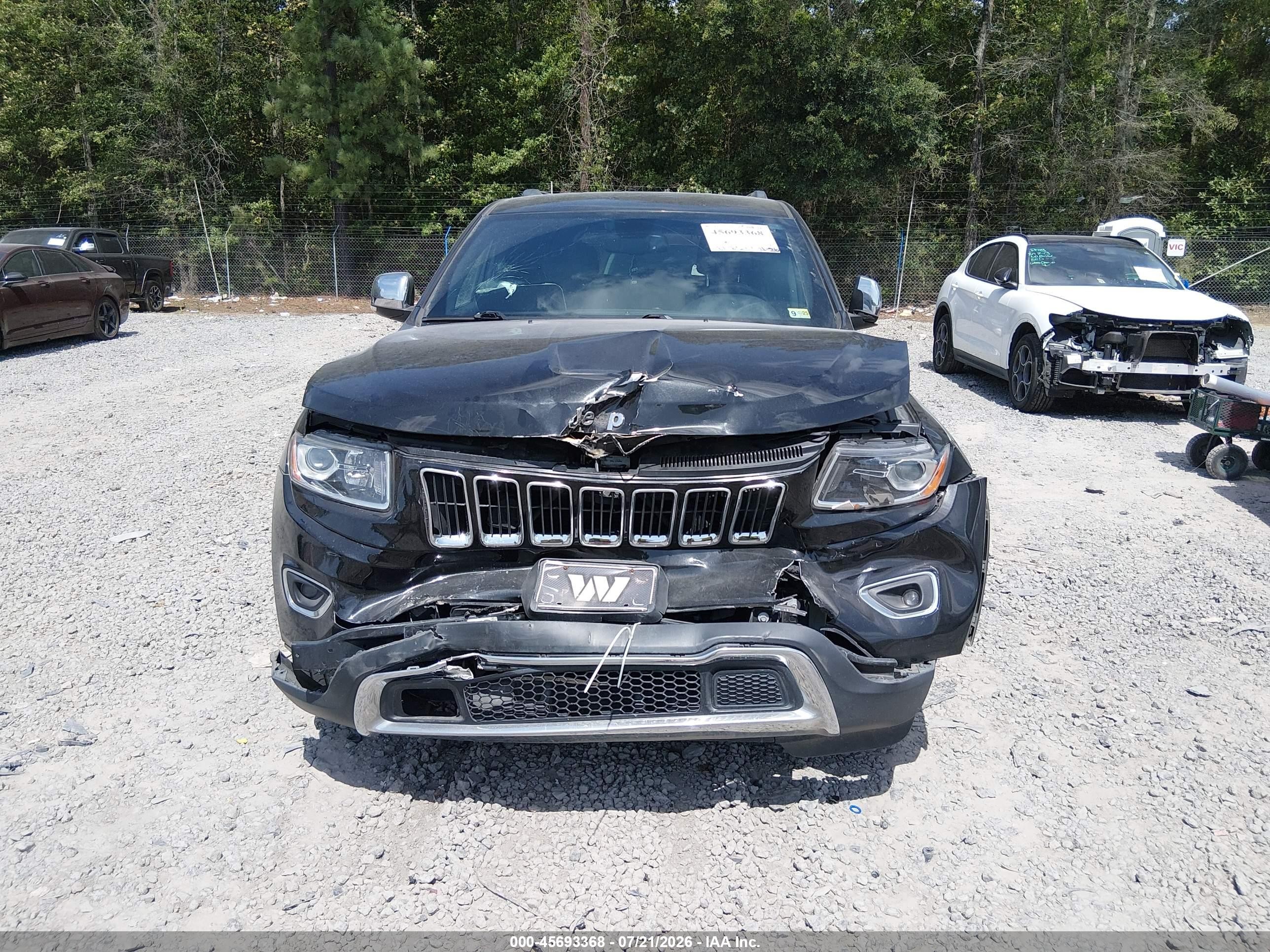 2015 Jeep Grand Cherokee Limited Black vin: 1C4RJFBG7FC759074