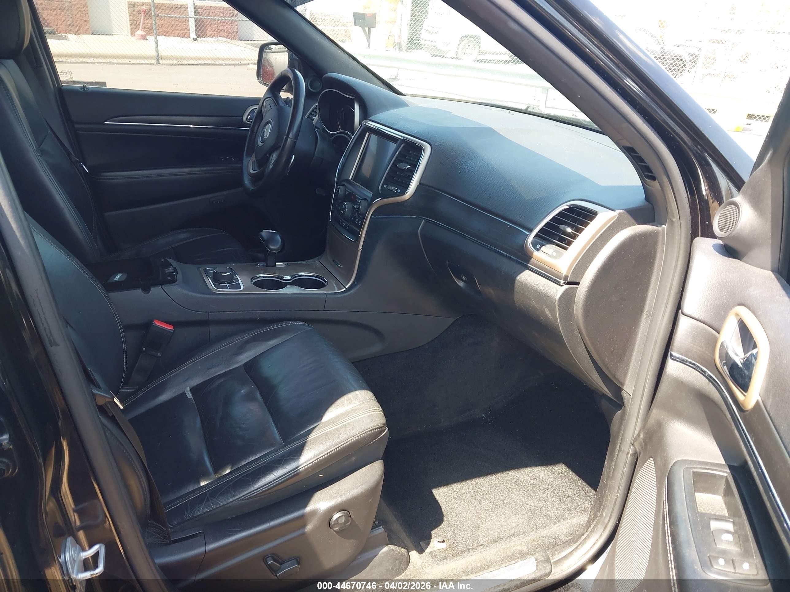 2015 Jeep Grand Cherokee Limited Black vin: 1C4RJFBG7FC762685