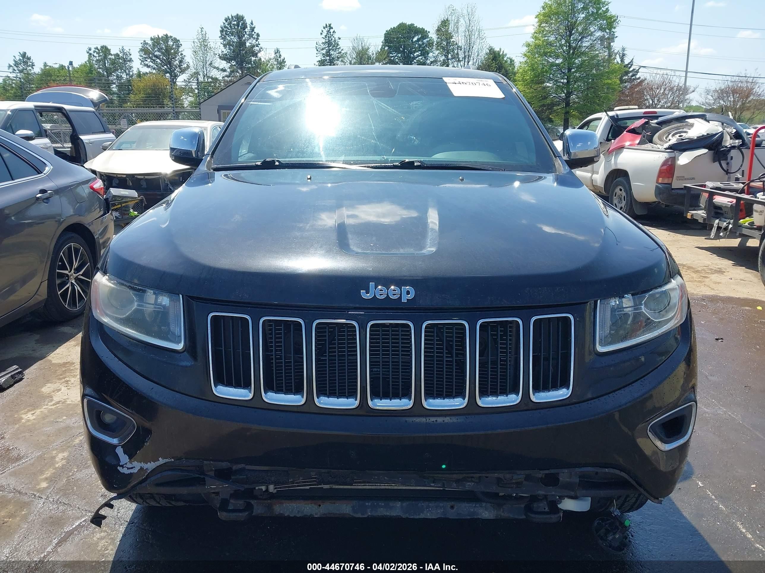 2015 Jeep Grand Cherokee Limited Black vin: 1C4RJFBG7FC762685