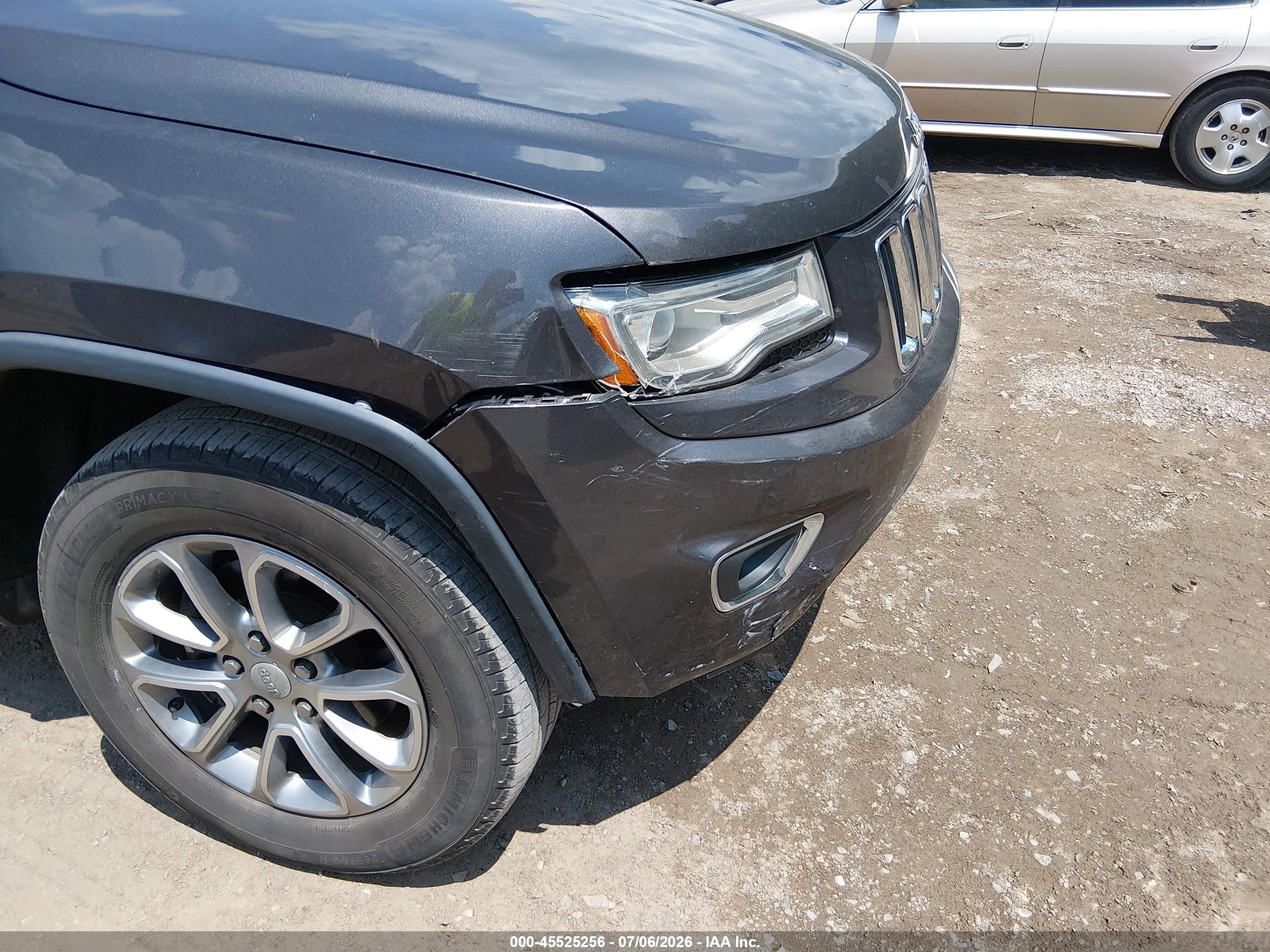 2015 Jeep Grand Cherokee Limited Gray vin: 1C4RJFBG7FC767076