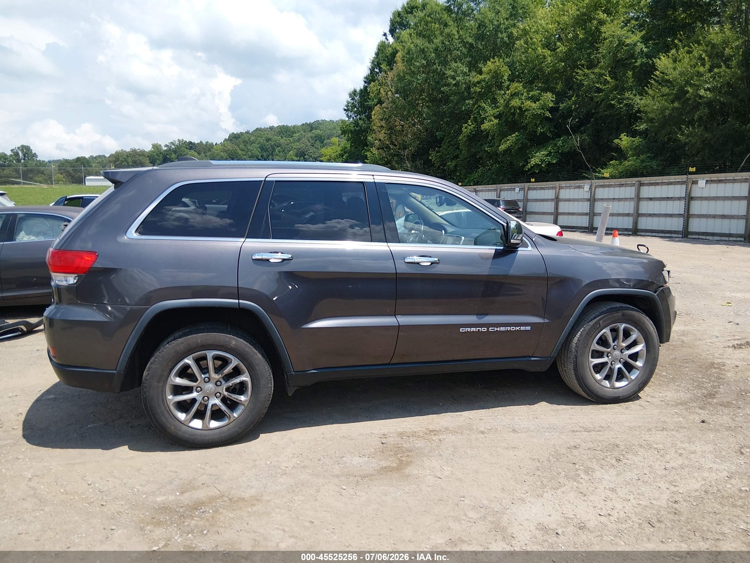 2015 Jeep Grand Cherokee Limited Gray vin: 1C4RJFBG7FC767076