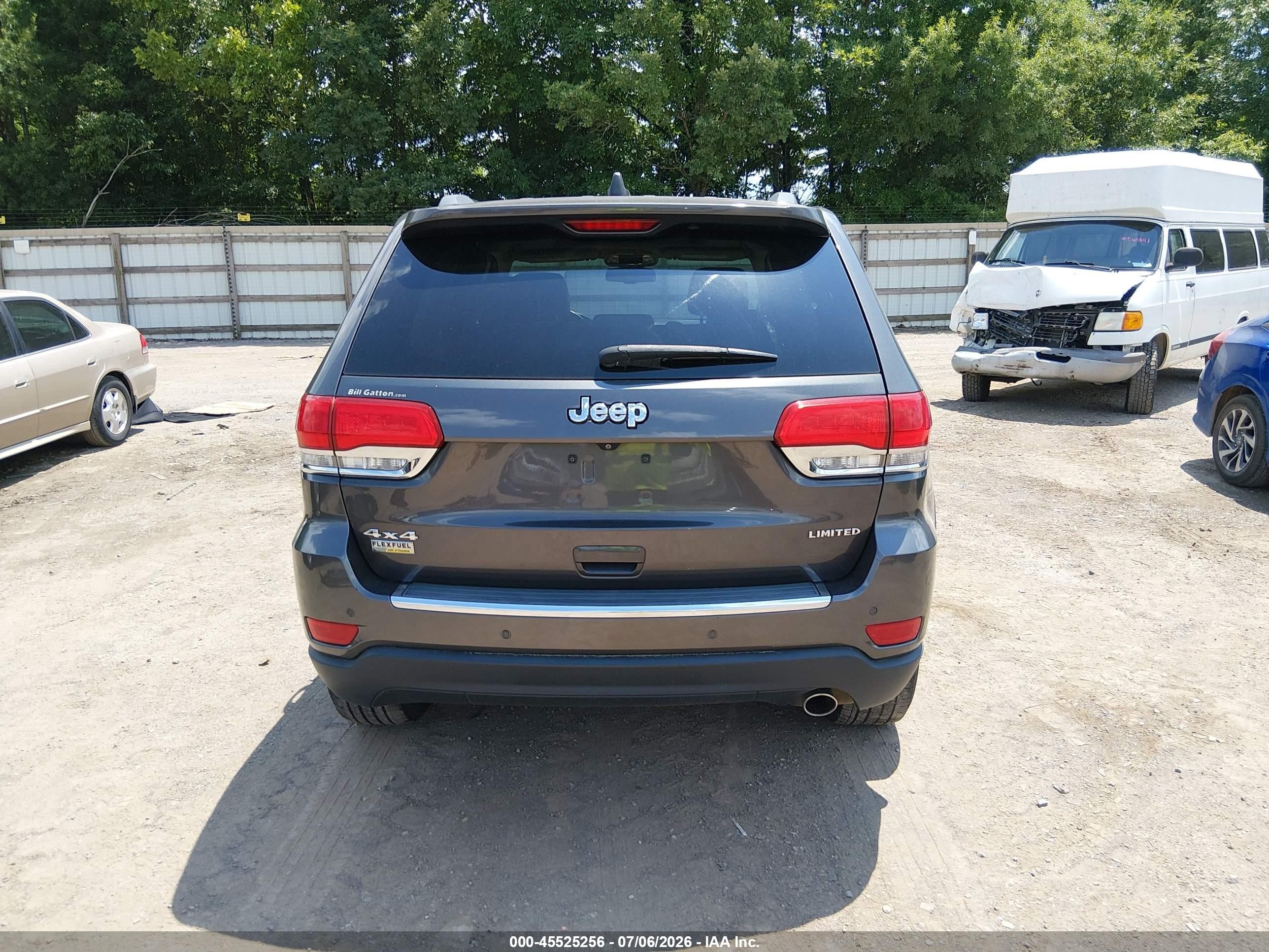 2015 Jeep Grand Cherokee Limited Gray vin: 1C4RJFBG7FC767076