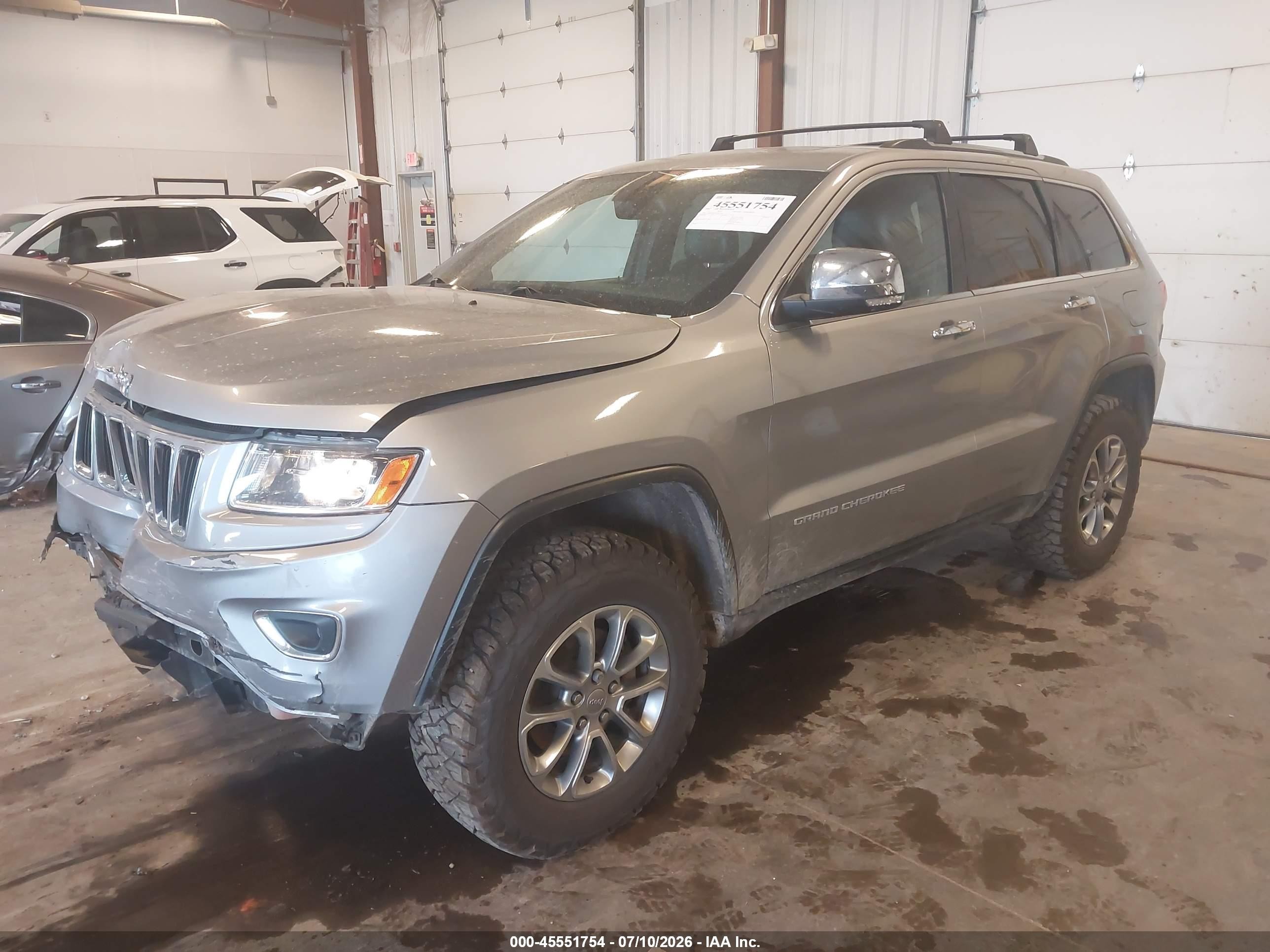 2015 Jeep Grand Cherokee Limited Серебряный vin: 1C4RJFBG7FC822108
