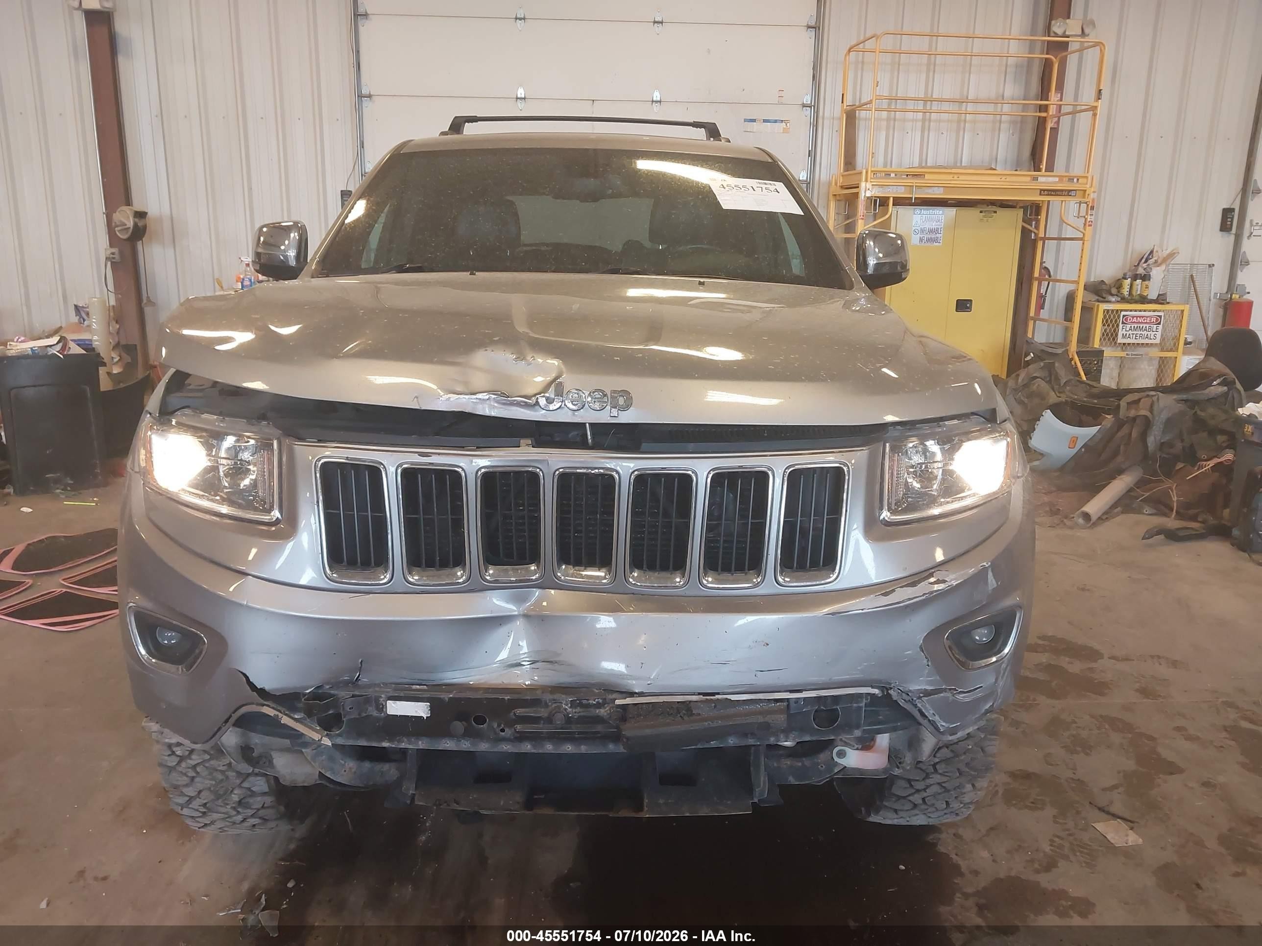 2015 Jeep Grand Cherokee Limited Серебряный vin: 1C4RJFBG7FC822108
