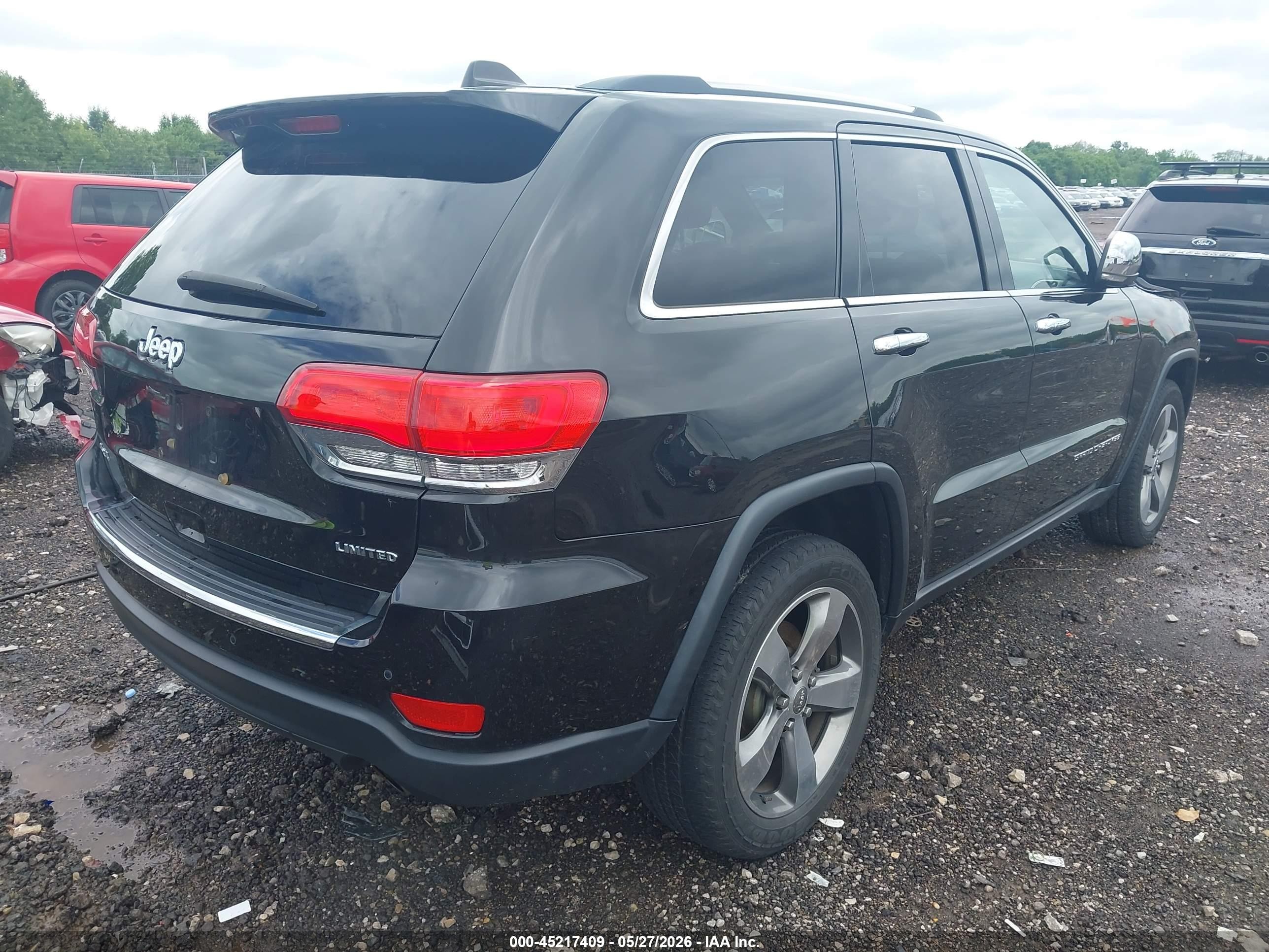 2015 Jeep Grand Cherokee Limited Black vin: 1C4RJFBG7FC847784