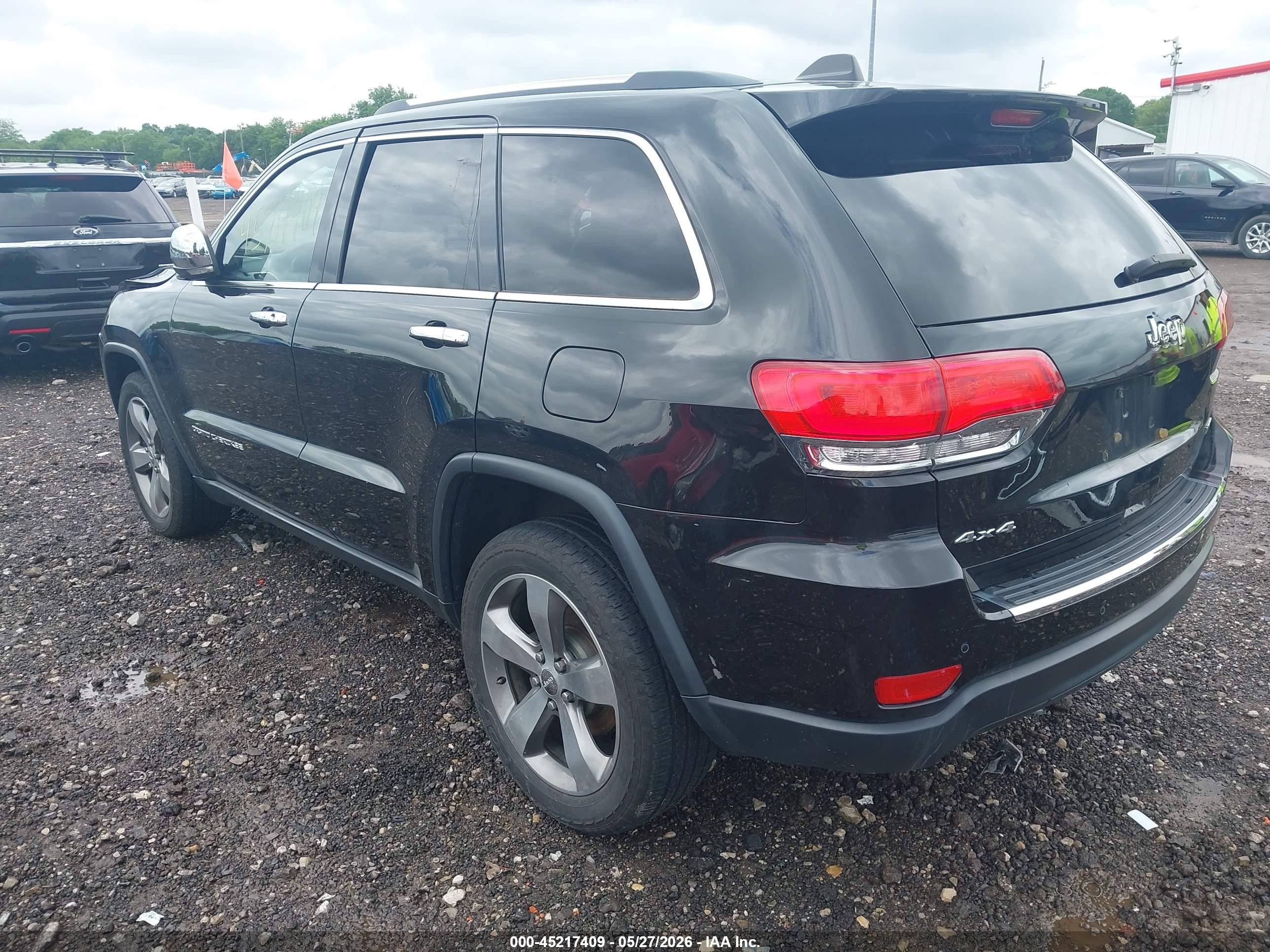2015 Jeep Grand Cherokee Limited Black vin: 1C4RJFBG7FC847784