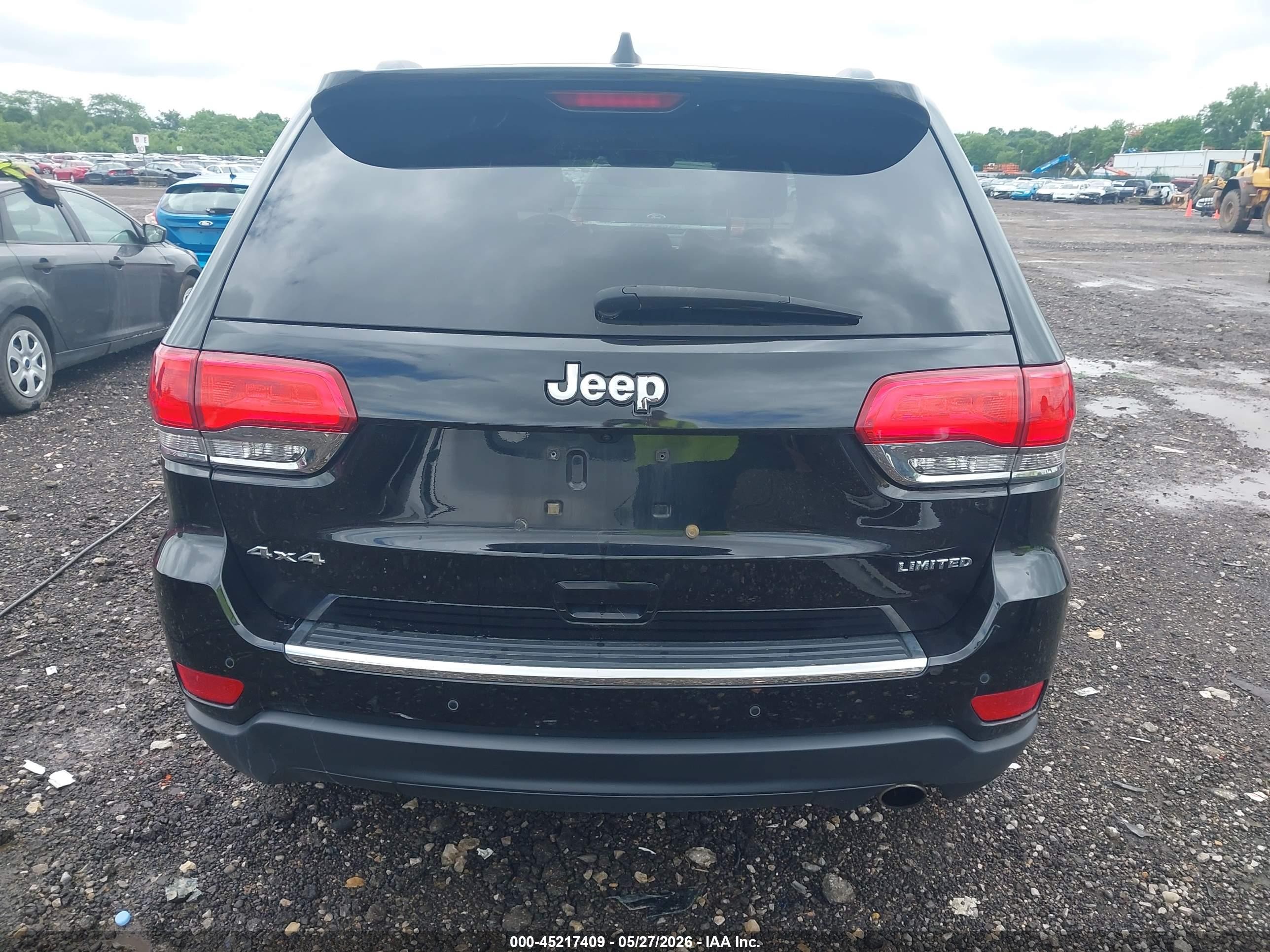 2015 Jeep Grand Cherokee Limited Black vin: 1C4RJFBG7FC847784