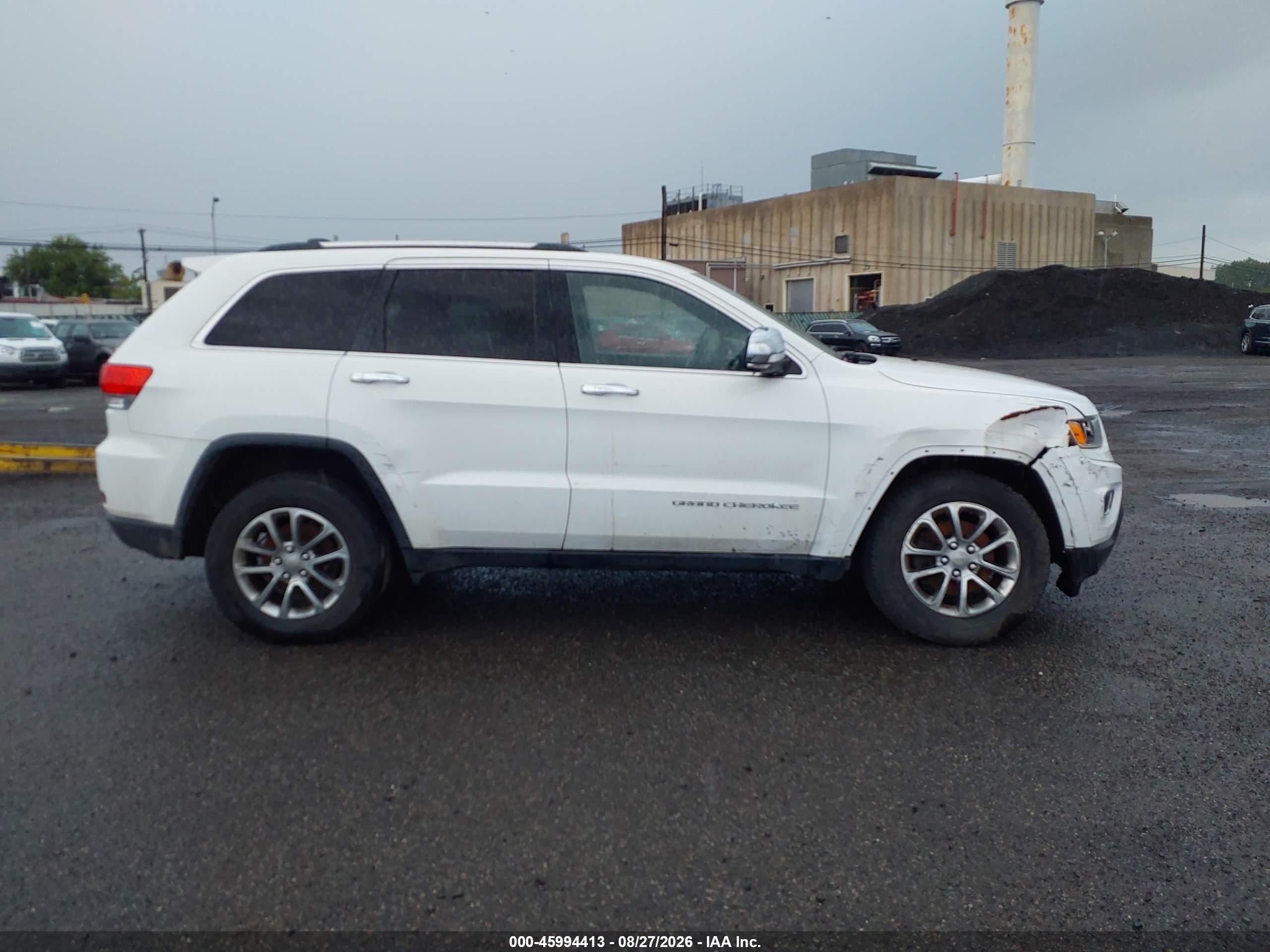 2015 Jeep Grand Cherokee Limited White vin: 1C4RJFBG7FC859921