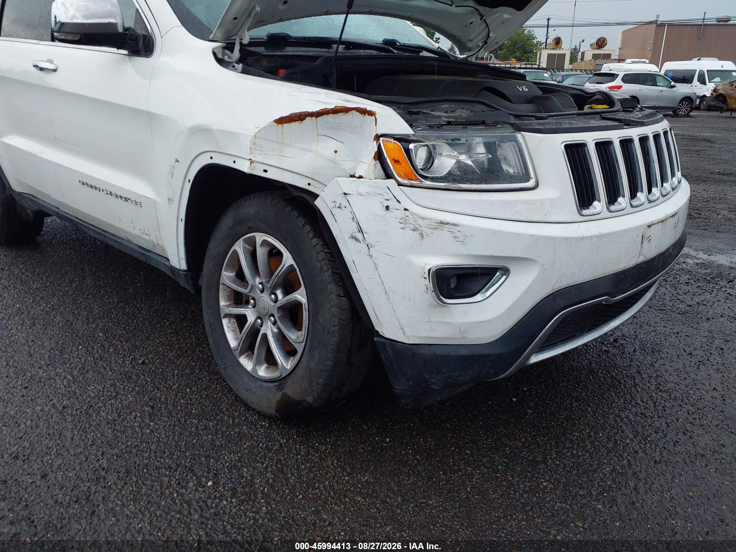2015 Jeep Grand Cherokee Limited White vin: 1C4RJFBG7FC859921