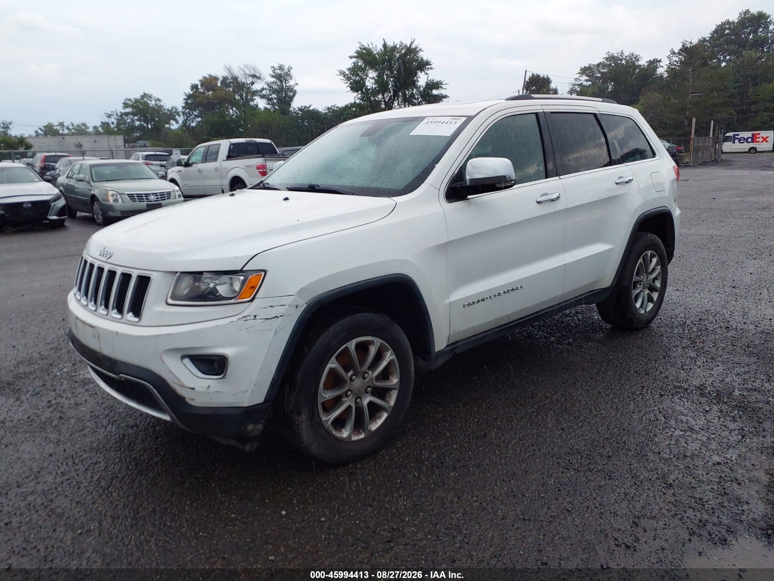 2015 Jeep Grand Cherokee Limited White vin: 1C4RJFBG7FC859921