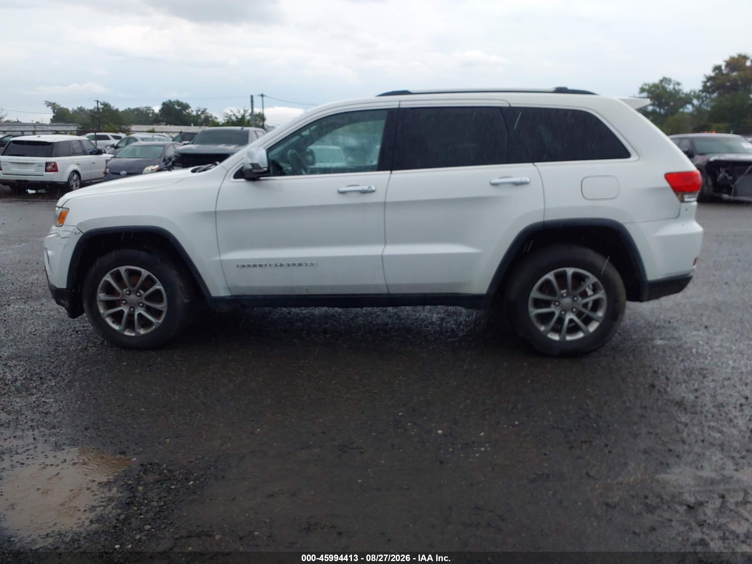 2015 Jeep Grand Cherokee Limited White vin: 1C4RJFBG7FC859921