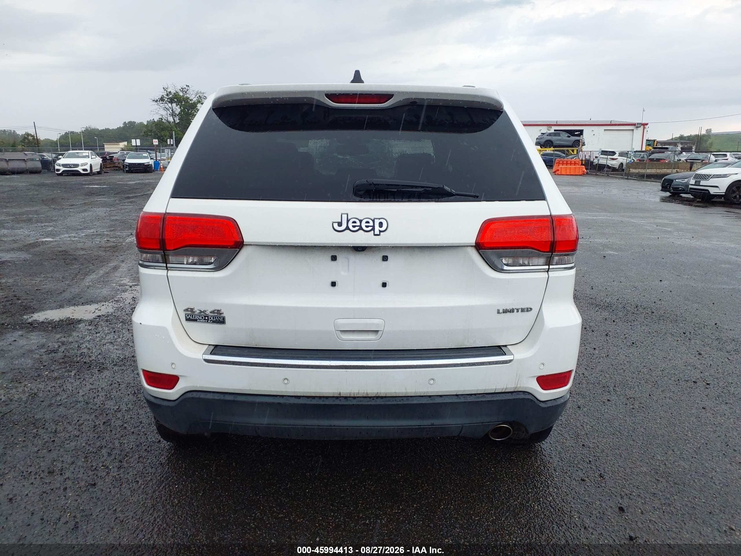 2015 Jeep Grand Cherokee Limited White vin: 1C4RJFBG7FC859921